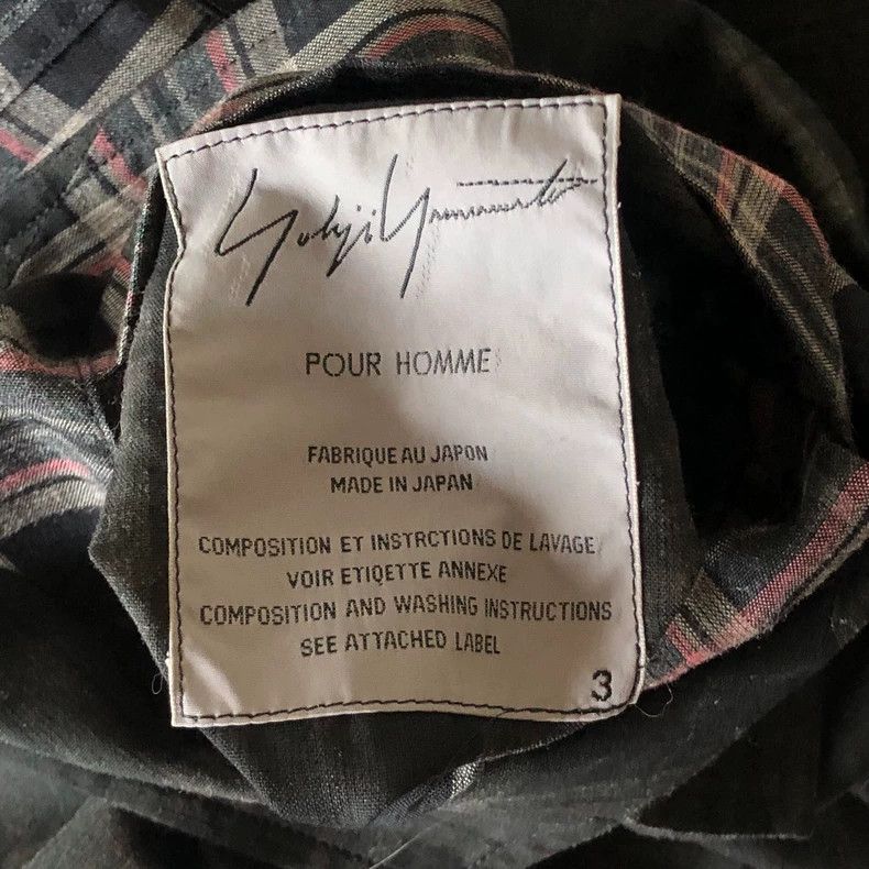 Yohji Yamamoto Yohji Yamamoto 00ss juvenile plaid reversible trench coat 2 Size US L / EU 52-54 / 3 - 7 Thumbnail