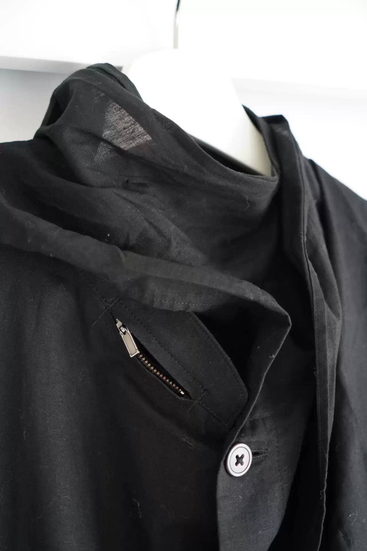 Yohji Yamamoto Yohji Yamamoto 17ss Cotton And Linen Scarf Coat-2505 Size US L / EU 52-54 / 3 - 3 Thumbnail