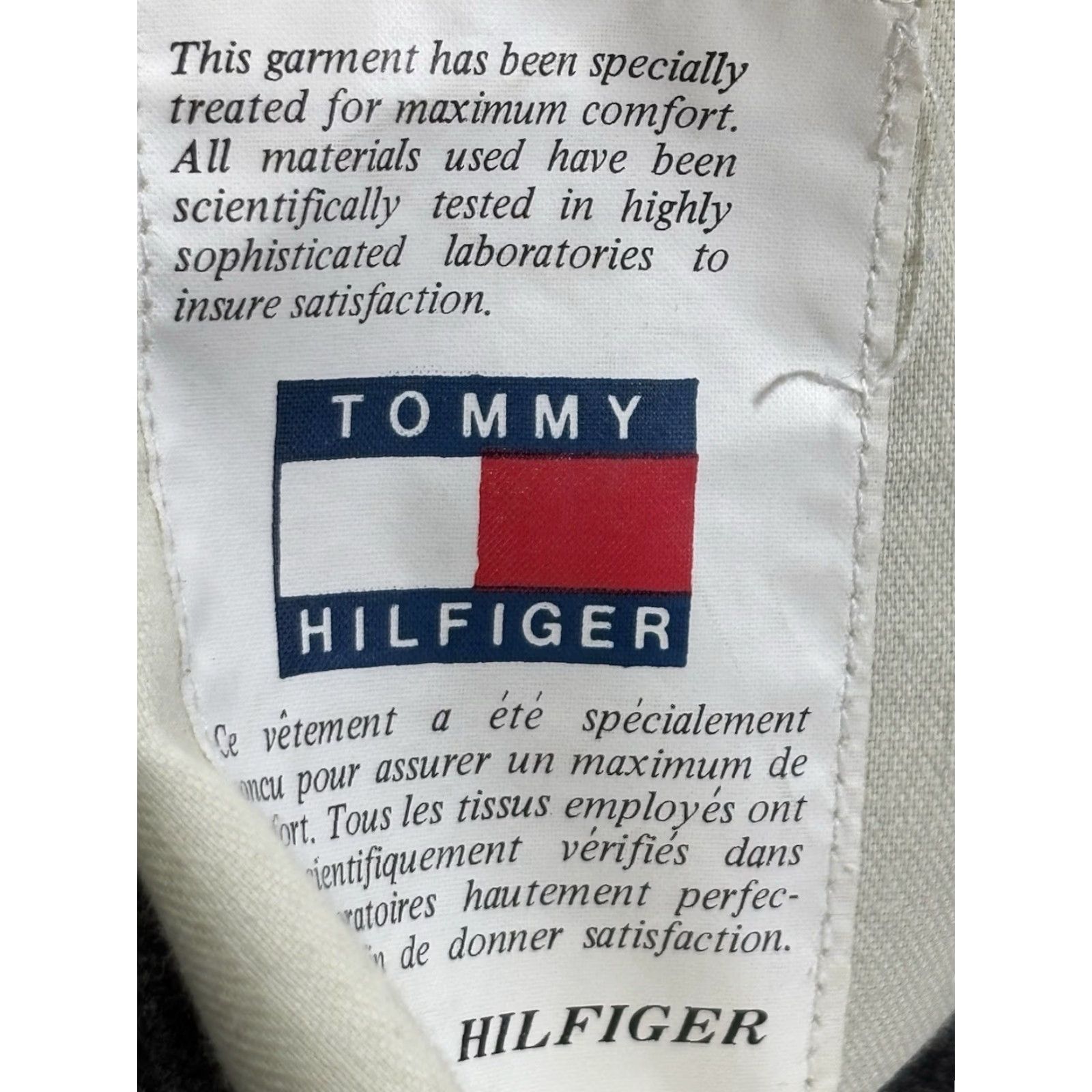 Tommy Hilfiger VINTAGE Tommy Hilfiger Dress Pants Mens Wool Blend Pleated 34x28 Grey 90s Preppy Size US 34 / EU 50 - 6 Thumbnail