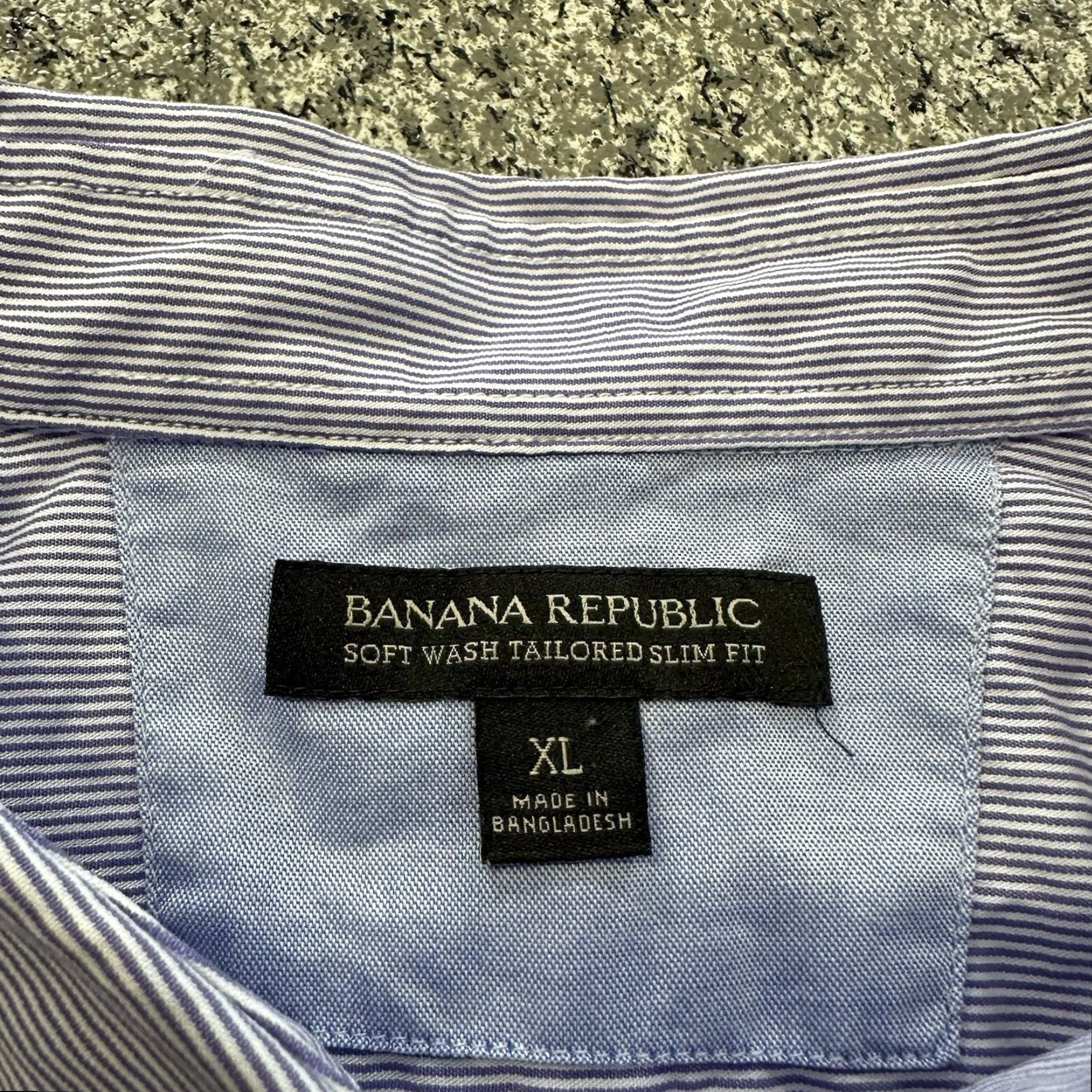 Banana Republic Banana Republic Button-Up Shirt Mens XL Striped Purple Cotton Classic Fit Long Sleeve Button-Down Shirt Size US XL / EU 56 / 4 - 3 Thumbnail