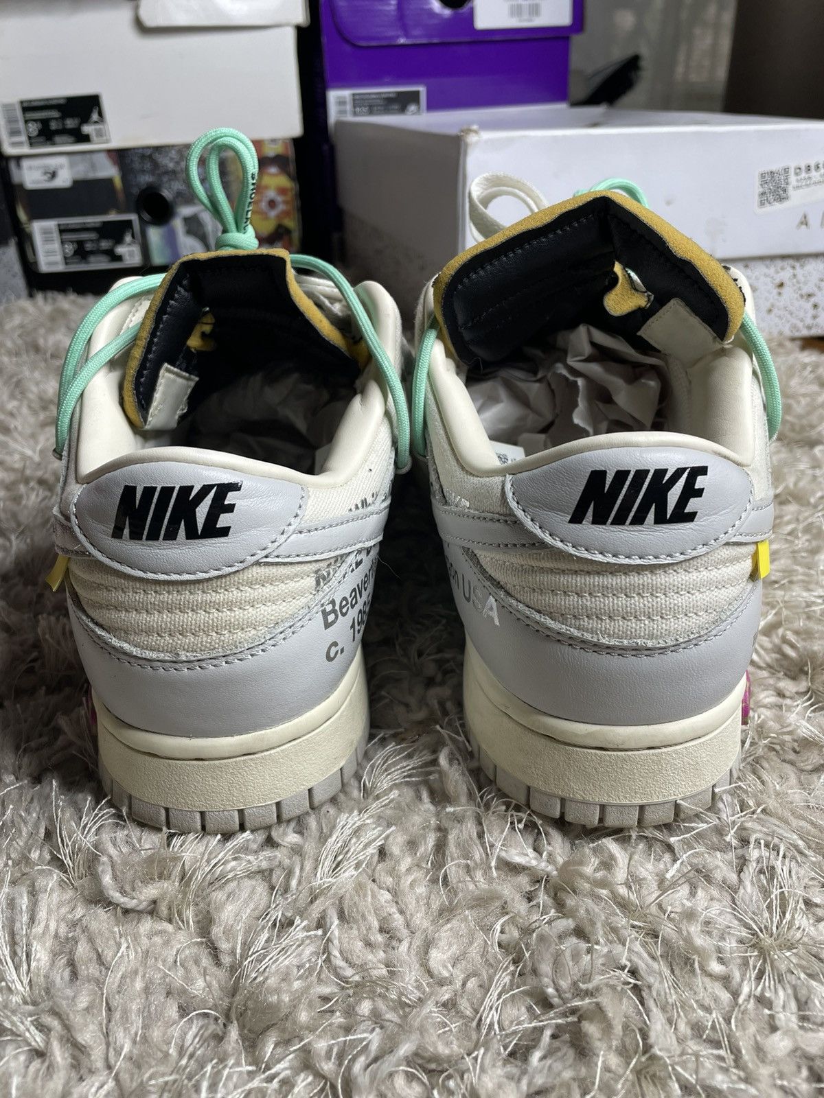 Nike × Off-White Nike x Off White Dunk Low Lot 04 Size US 9 / EU 42 - 6 Thumbnail