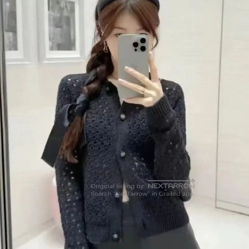 Dior Black Women's Cardigan Sweater .