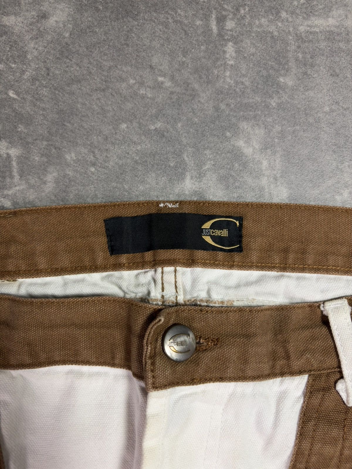 Just Cavalli 00s Just Cavalli Geometry Panels Straight Denim Jeans 38 Size US 38 / EU 54 - 9 Thumbnail