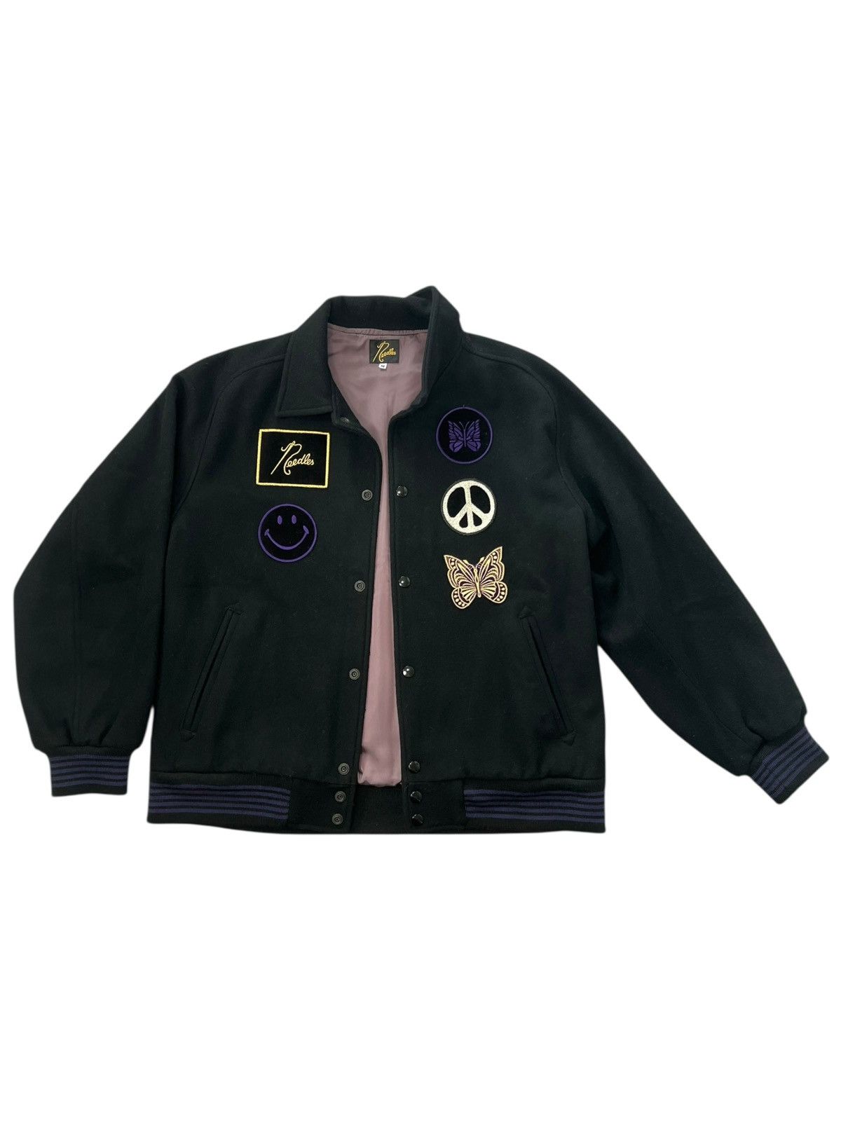 Needles Needles Peace Varsity Jacket Size US M / EU 48-50 / 2 - 1 Thumbnail