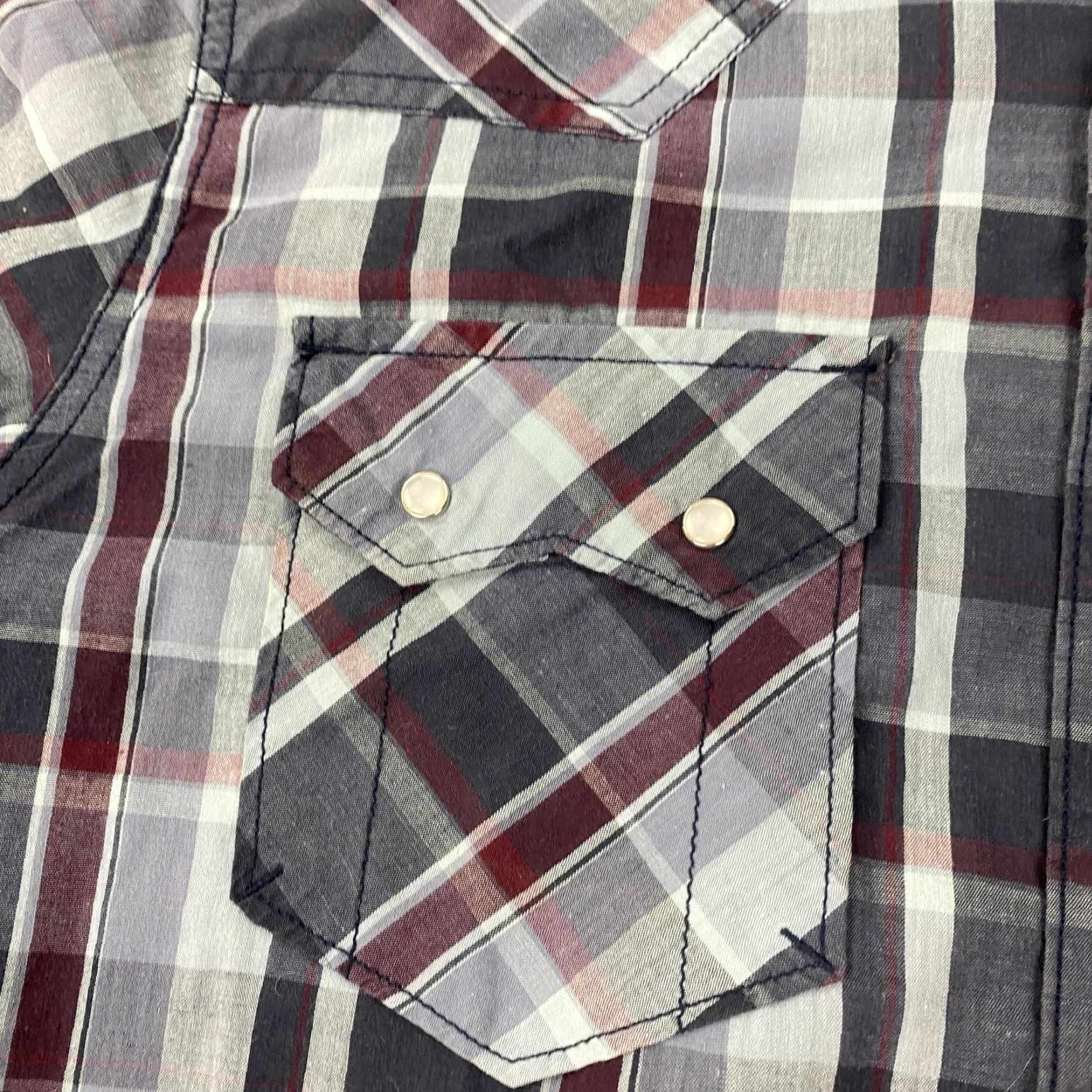 Levi's VINTAGE Levi's Shirt Mens Small Blue Plaid Western Pearl Snap Sawtooth Pockets Cowboy Size US S / EU 44-46 / 1 - 3 Thumbnail