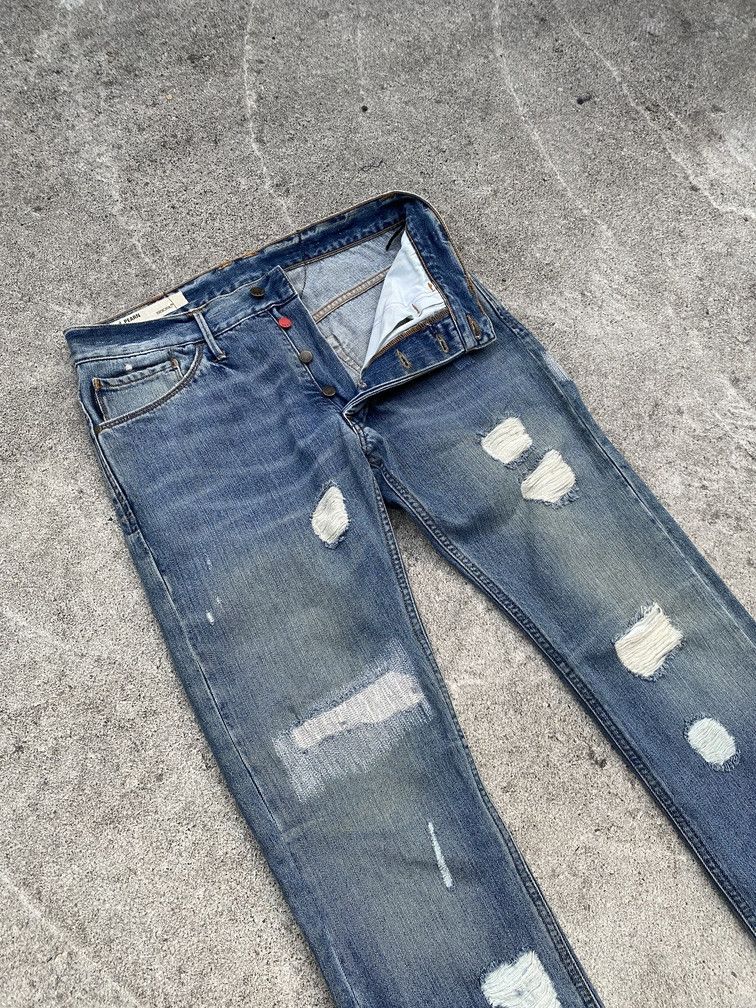 20471120 × 55DSL 55 DSL Mod Pearn Slimfit distressed denim undercover style Size US 30 / EU 46 - 4 Thumbnail
