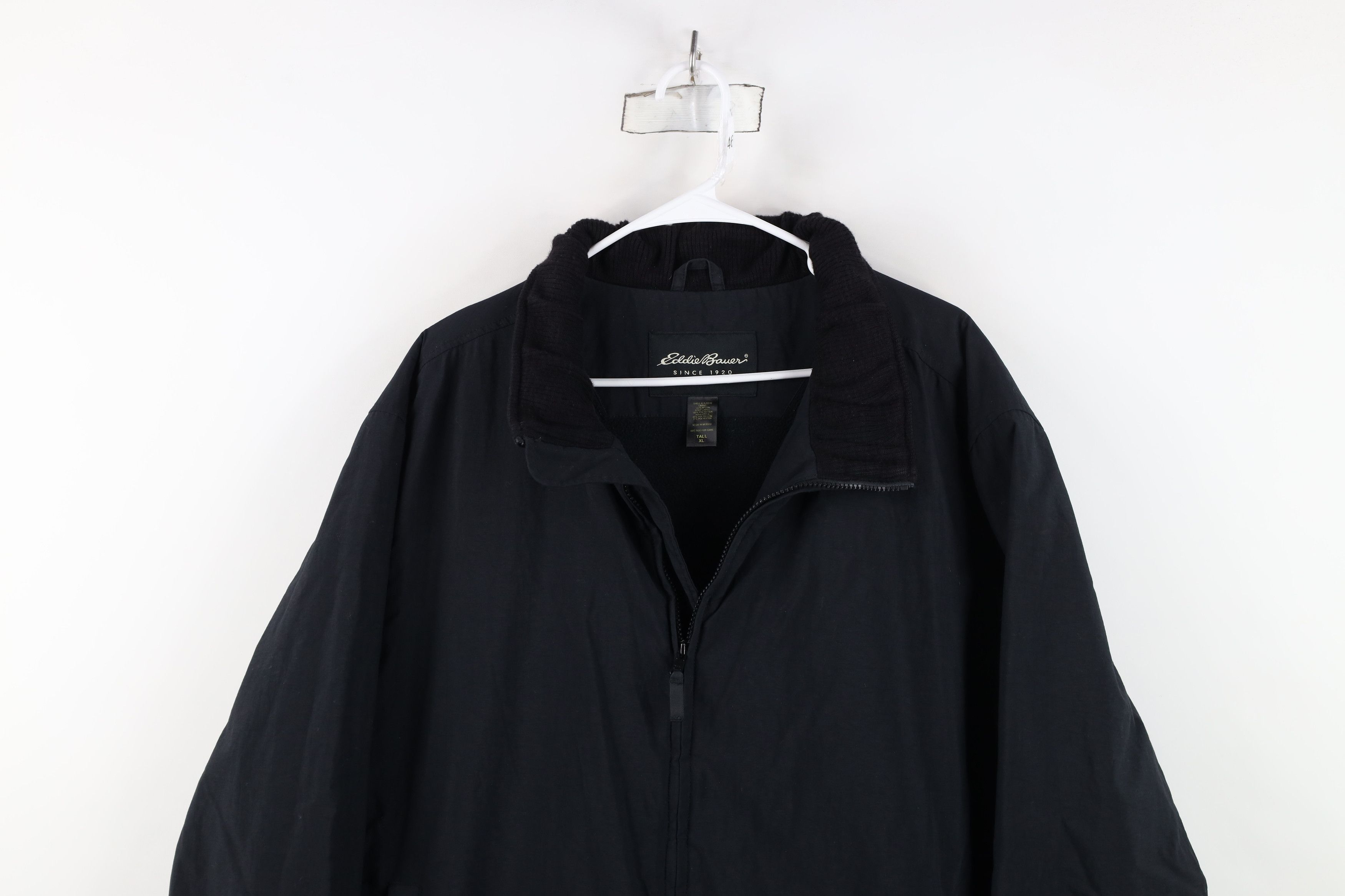 Eddie Bauer Vintage Eddie Bauer Polartec Lined Zip Bomber Jacket Black Size US XL / EU 56 / 4 - 2 Thumbnail