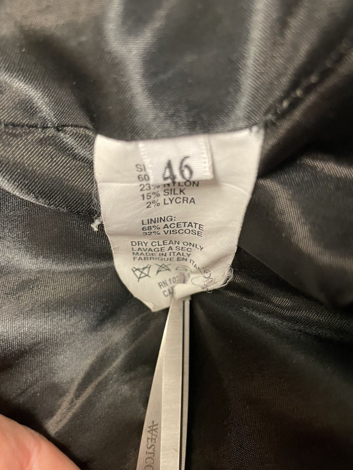Armani Collezioni × Vintage 3-Button Herringbone Jacket Size 46R - 9 Thumbnail
