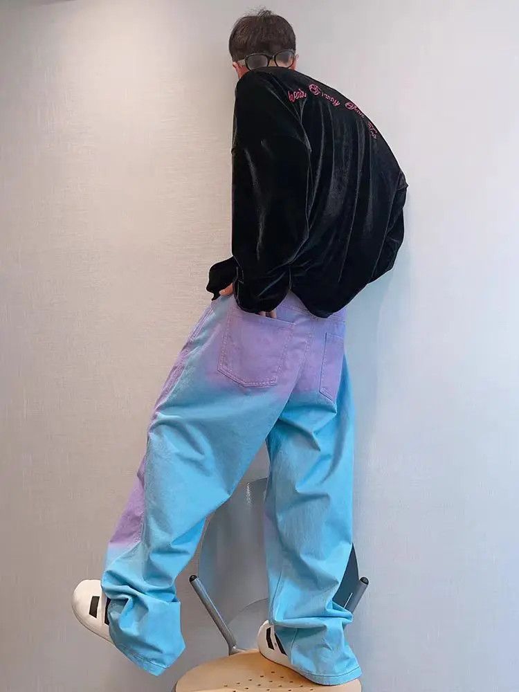 Japanese Brand × Jean Dopamine Harajuku Rainbow Clash Casual Pants Size US 32 / EU 48 - 2 Thumbnail