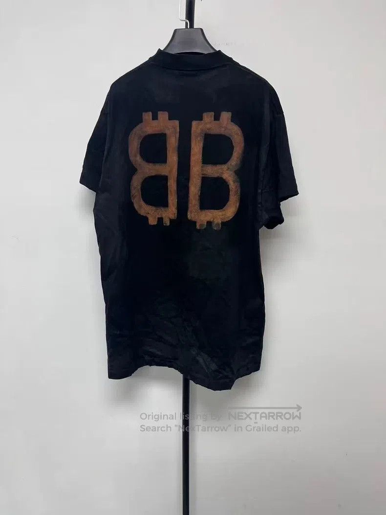 Balenciaga Balenciaga Solid Color Letter Printed Round Neck Short Sle Size US S / EU 44-46 / 1 - 2 Thumbnail