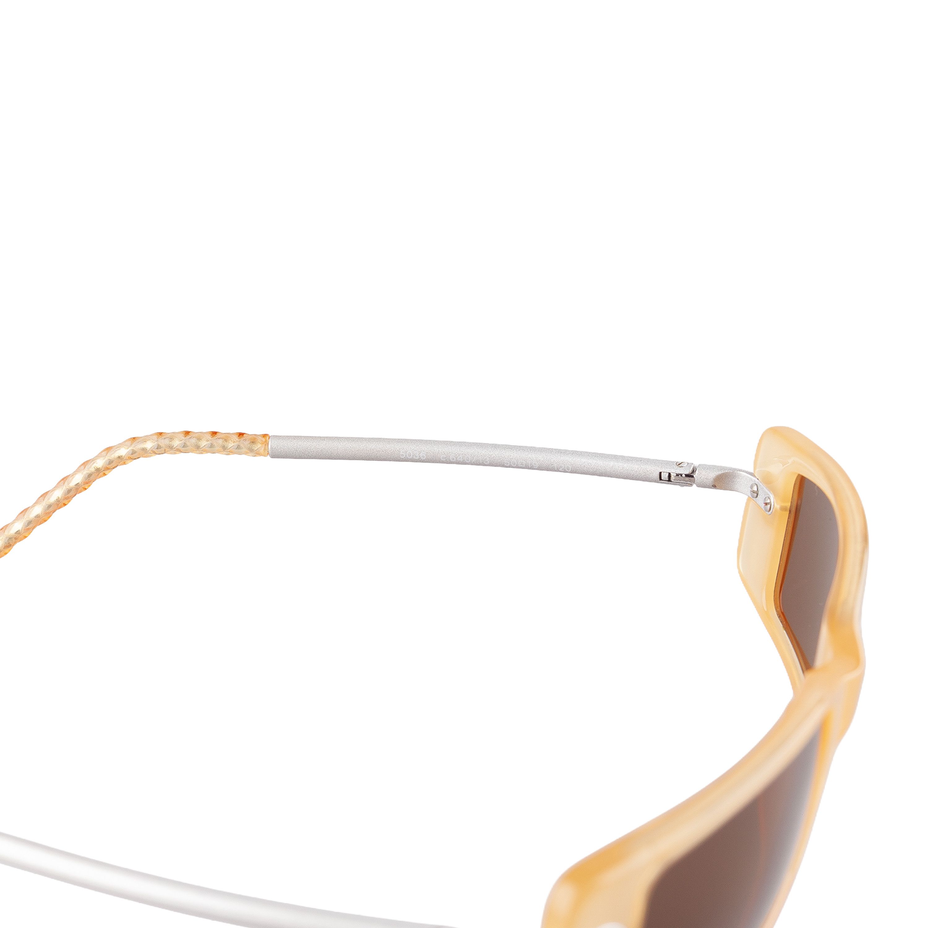 Chanel Chanel 5036 c. 640/13 Light Brown Vintage Sunglasses Size ONE SIZE - 7 Thumbnail