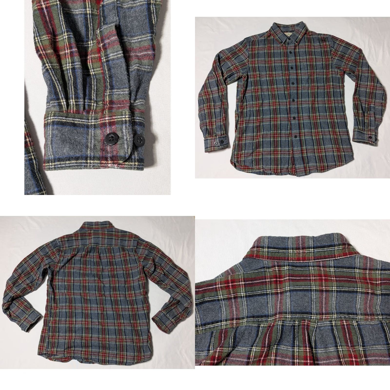 Vintage VINTAGE L.L. Bean Traditional Fit Shirt Men Small-REG Grey Scotch Plaid Flannel Button-Up Size US S / EU 44-46 / 1 - 9 Thumbnail