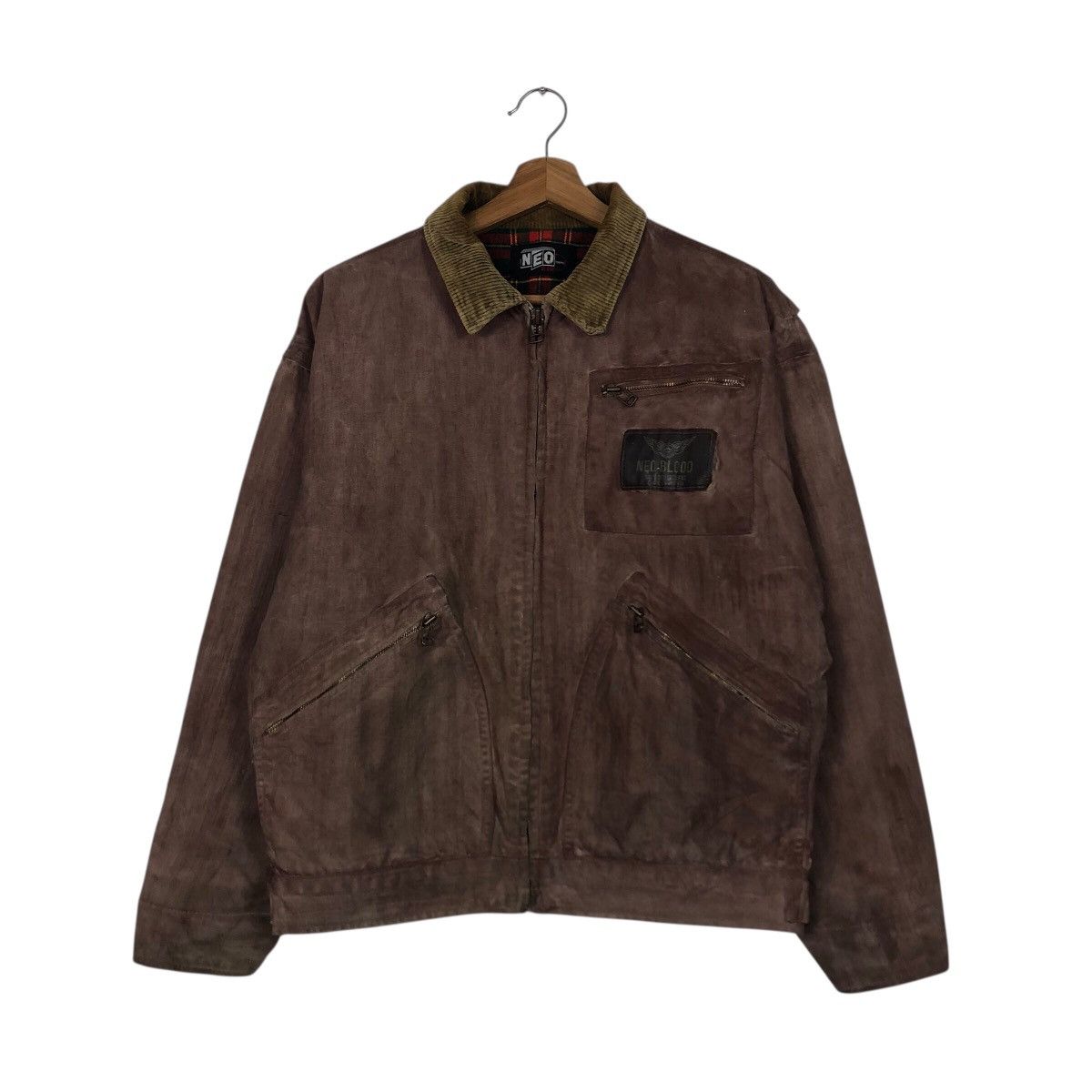 Japanese Brand 📌Vintage Leather Jacket Neo Blood Blanket Issey Miyake Size US M / EU 48-50 / 2 - 2 Thumbnail