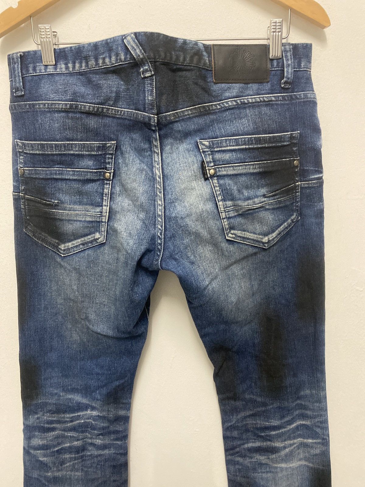If Six Was Nine × Tornado Mart Tornado mart flared blue jeans painter black Size US 34 / EU 50 - 2 Thumbnail