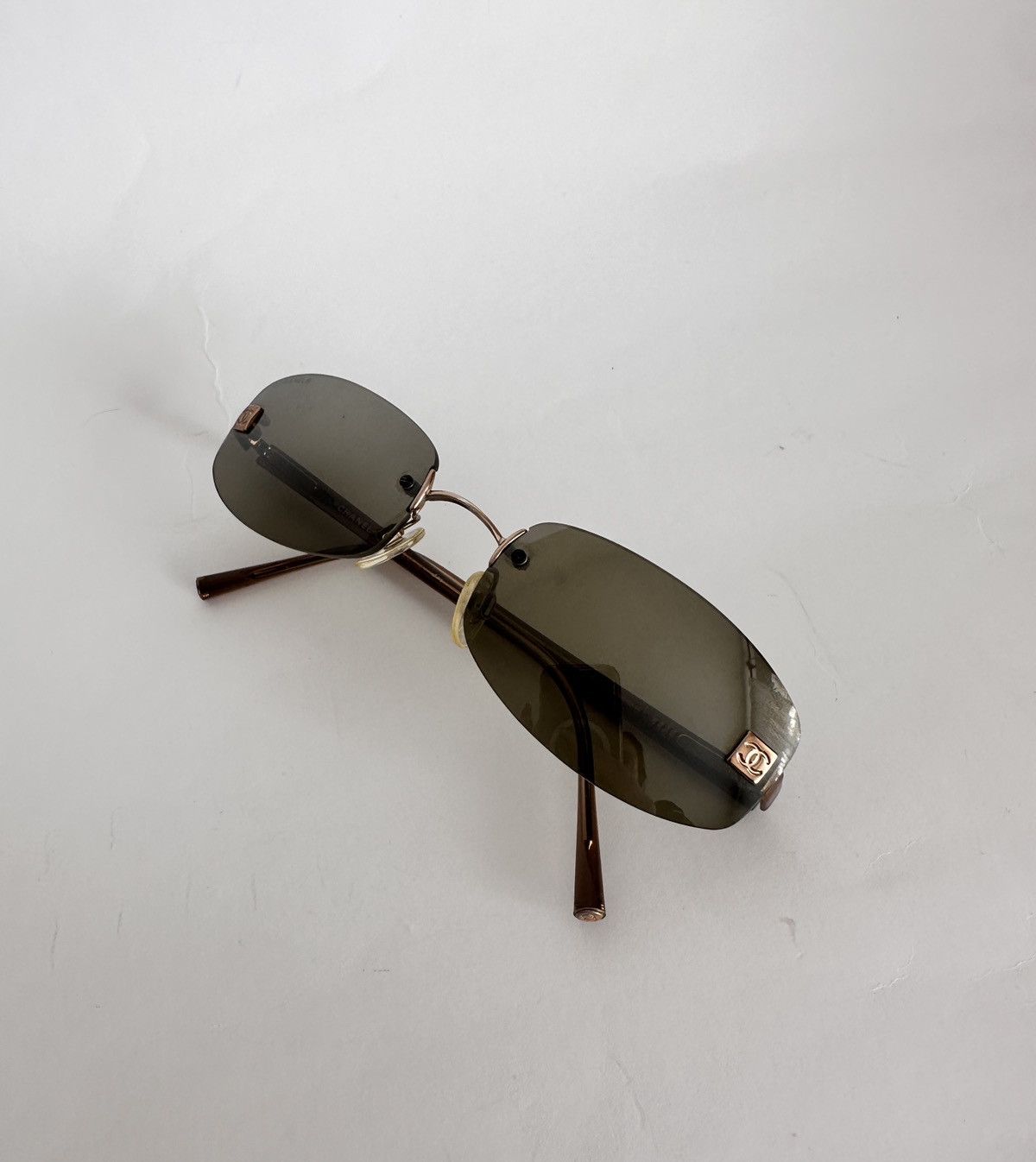 Chanel Chanel 4067 Rimless Sunglasses (Vintage Y2K / Archive) Size ONE SIZE - 13 Thumbnail