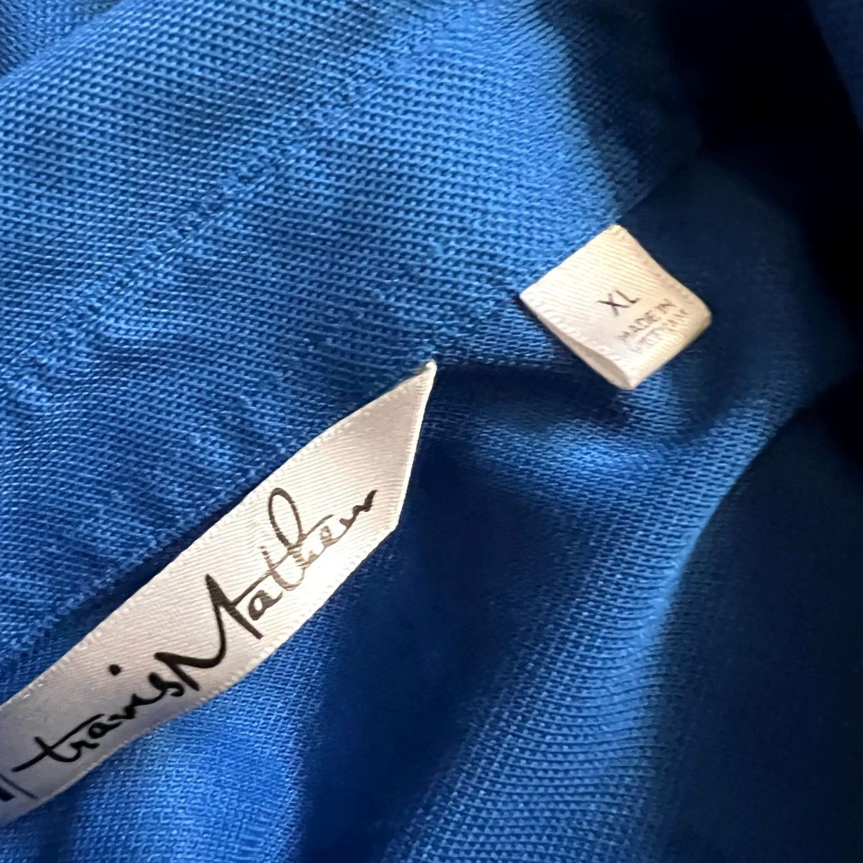 TravisMathew Travis Mathew Shirt Mens XL Blue Polo Stripe Performance Golf Size US XL / EU 56 / 4 - 7 Thumbnail