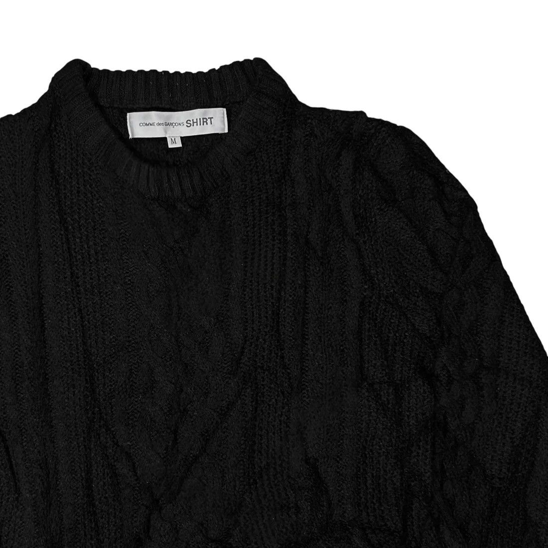 Comme des Garcons Comme des Garcons Shirt Distorted Web Cable Knit Sweater Size US M / EU 48-50 / 2 - 4 Thumbnail