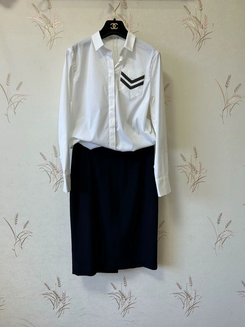 Vintage Loropiana Cashmere Knee-Length Skirt -dmc Size US 32 / EU 48 - 1 Thumbnail