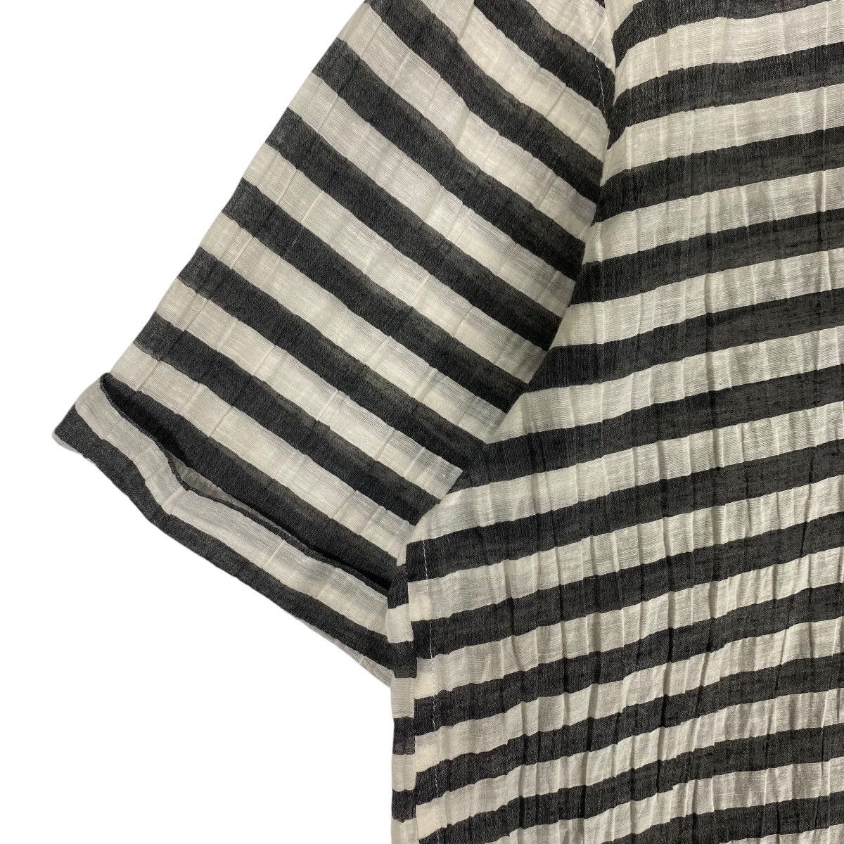 Y's × Yohji Yamamoto Vintage Y's Yohji Yamamoto Beige Striped Shirt Button Size M / US 6-8 / IT 42-44 - 5 Thumbnail