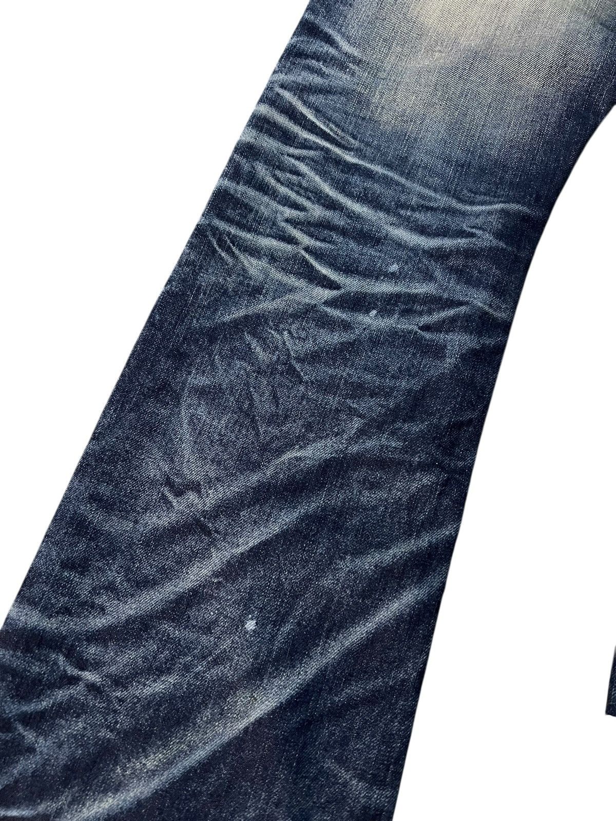 Japanese Brand 💥Flare💥Vintage Jack Rose Distress Patchwork Jean Size US 33 - 13 Thumbnail