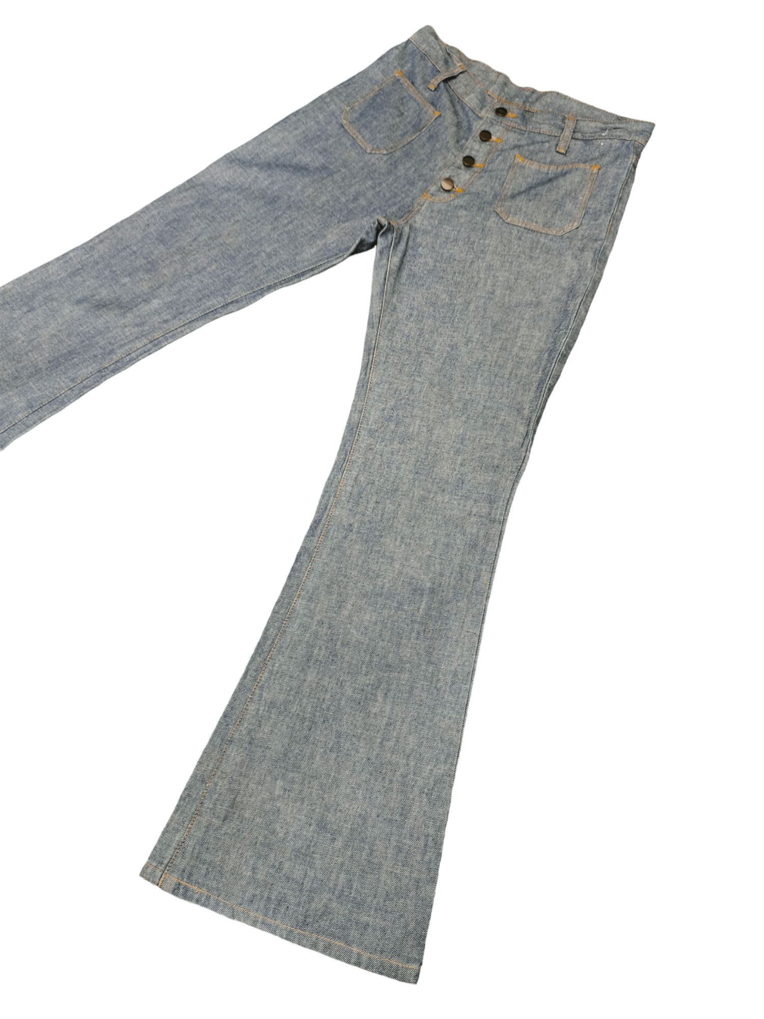 If Six Was Nine Flare Jeans Wrangler Denim Boot Cut Bell Bottom Size US 31 - 1 Thumbnail