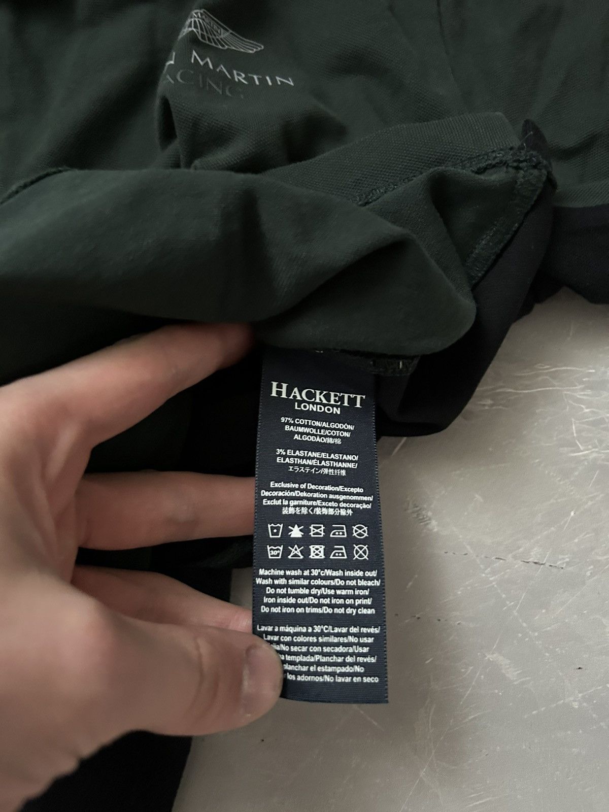 Hackett Hackett Aston Martin GT Pro Polo T-shirt Size US L / EU 52-54 / 3 - 5 Thumbnail