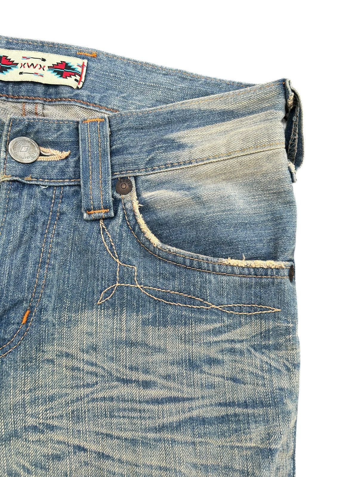 Kapital Vintage Flare Edwin Navajo Rusty Faded Denim Jeans Size US 30 / EU 46 - 8 Thumbnail