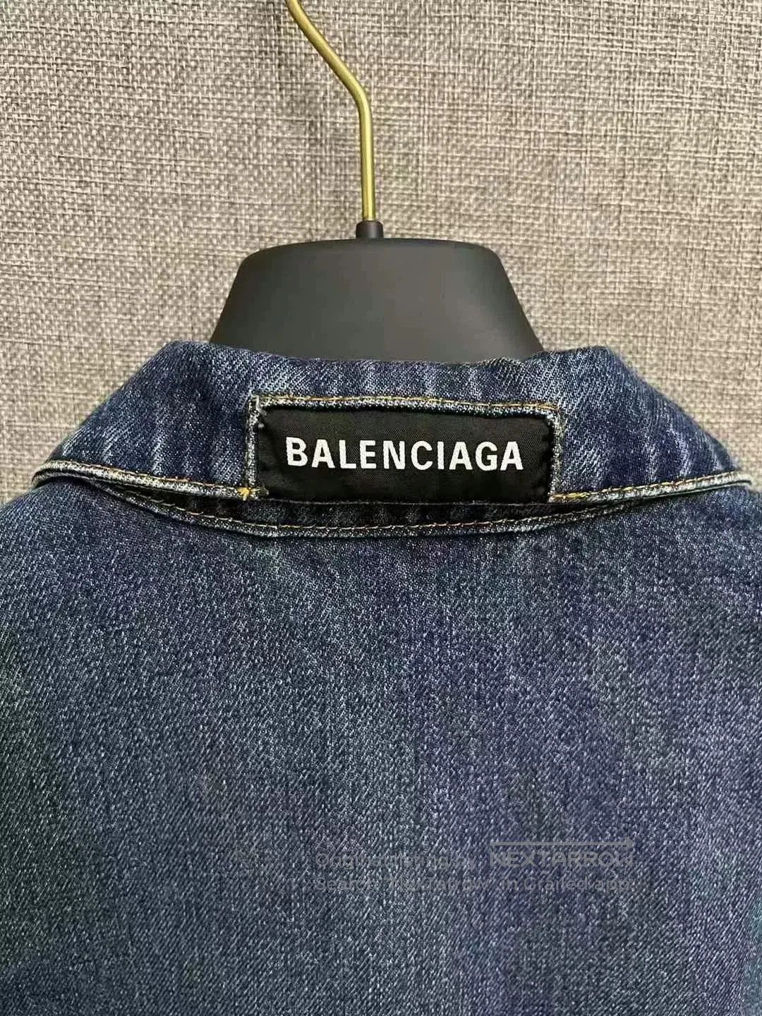 Balenciaga Inverted Denim Jacket.