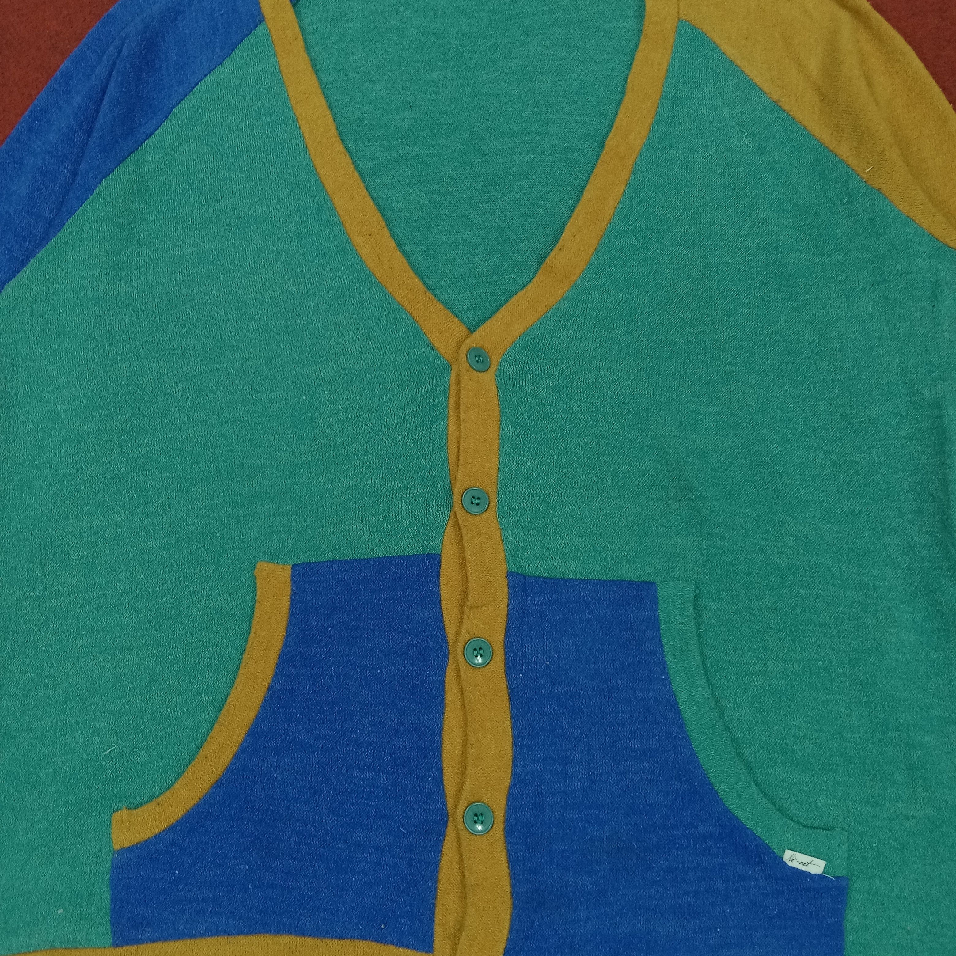 Issey Miyake × Ne-Net × Vintage Ne-Net Japanese Designer Brand Fashion Cardigan Sweater Size M / US 6-8 / IT 42-44 - 2 Thumbnail