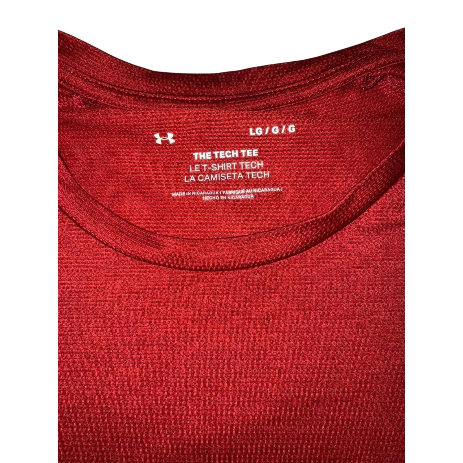 Under Armour Under Armour Mens Tee Short Sleeve Training Shirt Red Large Size US L / EU 52-54 / 3 - 3 Thumbnail