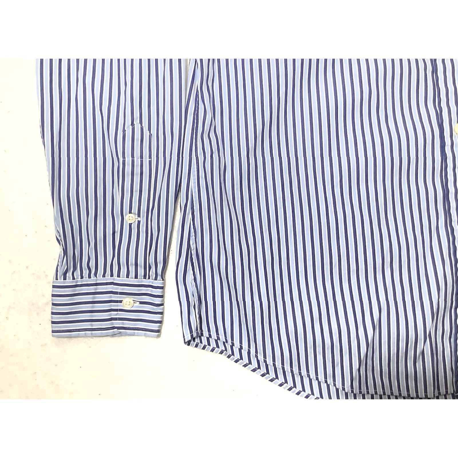 Ralph Lauren Ralph Lauren Custom fit Shirt Mens Large Blue Striped Button Up Long Sleeve Size US L / EU 52-54 / 3 - 3 Thumbnail