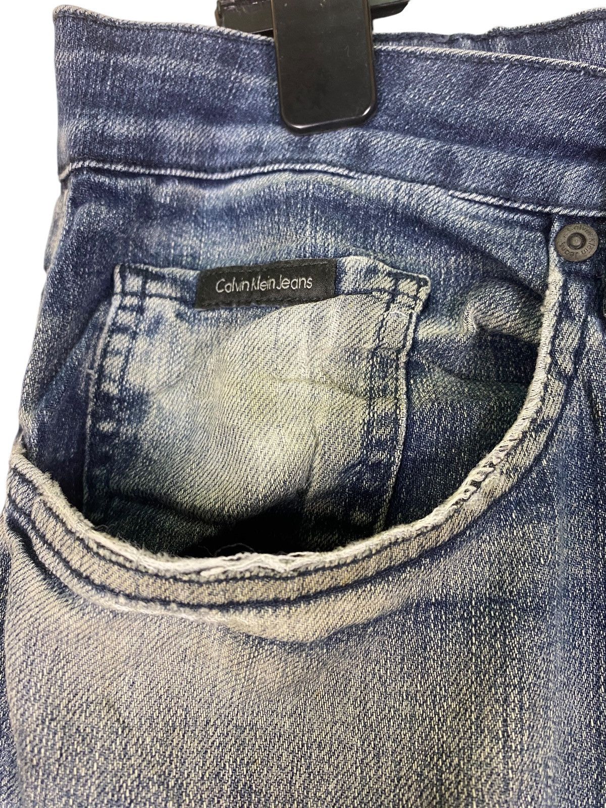 Calvin Klein Vintage Calvin Klien Distressed Jeans Size US 35 - 5 Thumbnail