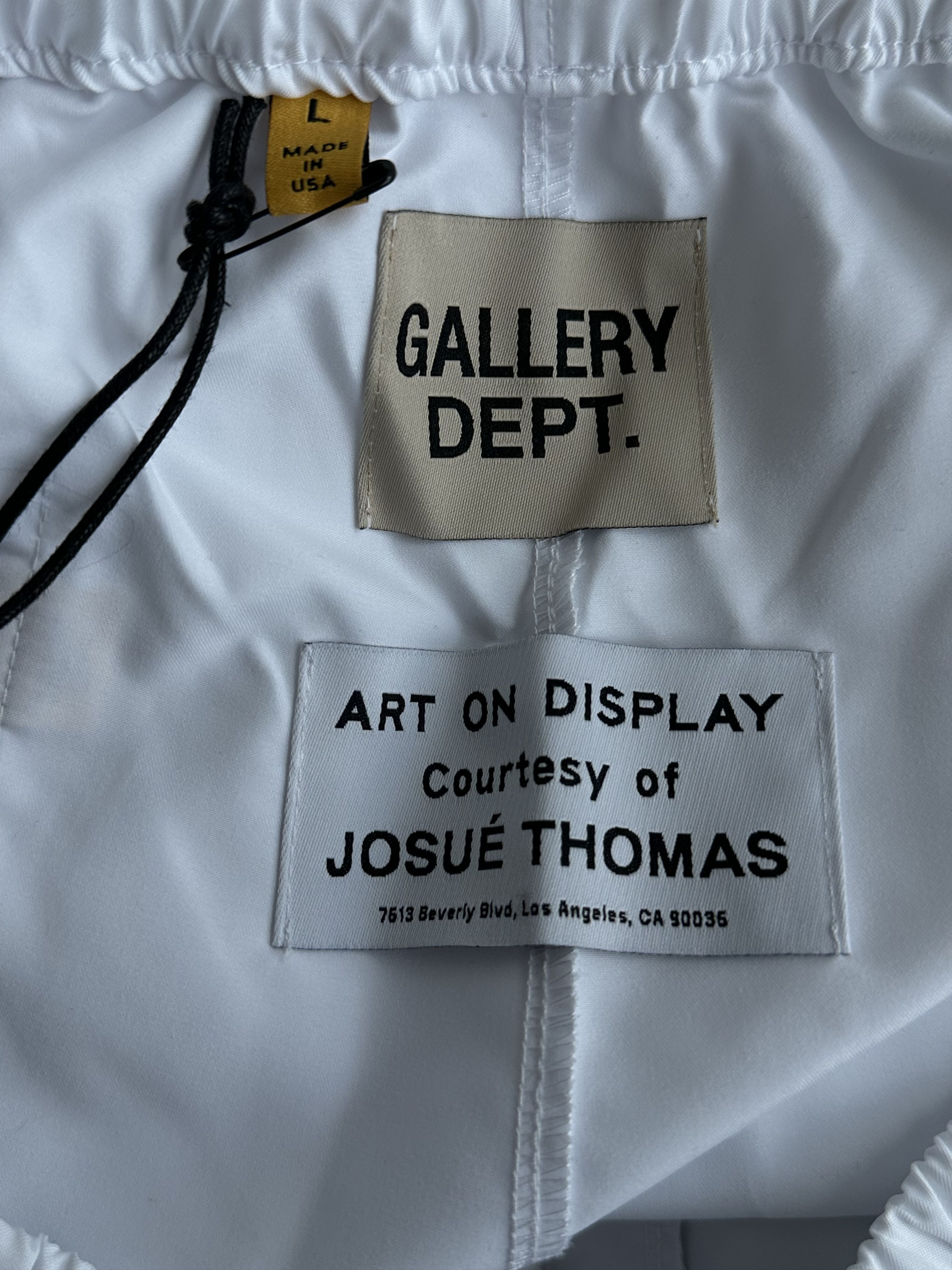 Gallery Dept White & Black Logo Zuma Shorts