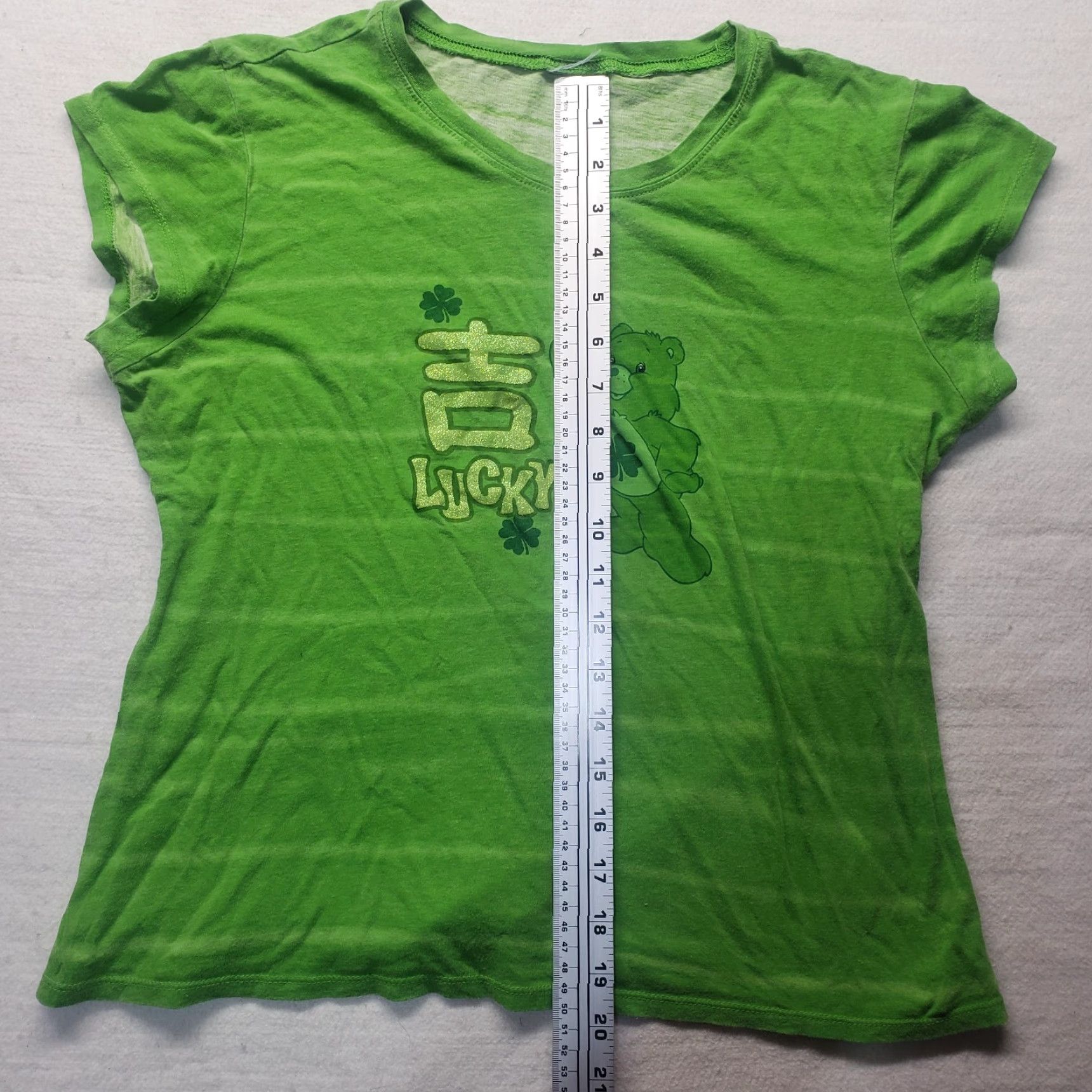 Vintage Care Bears Shirt Women L Green Short Sleeve Tee Adult Woman’s L Large Size L / US 10 / IT 46 - 4 Thumbnail