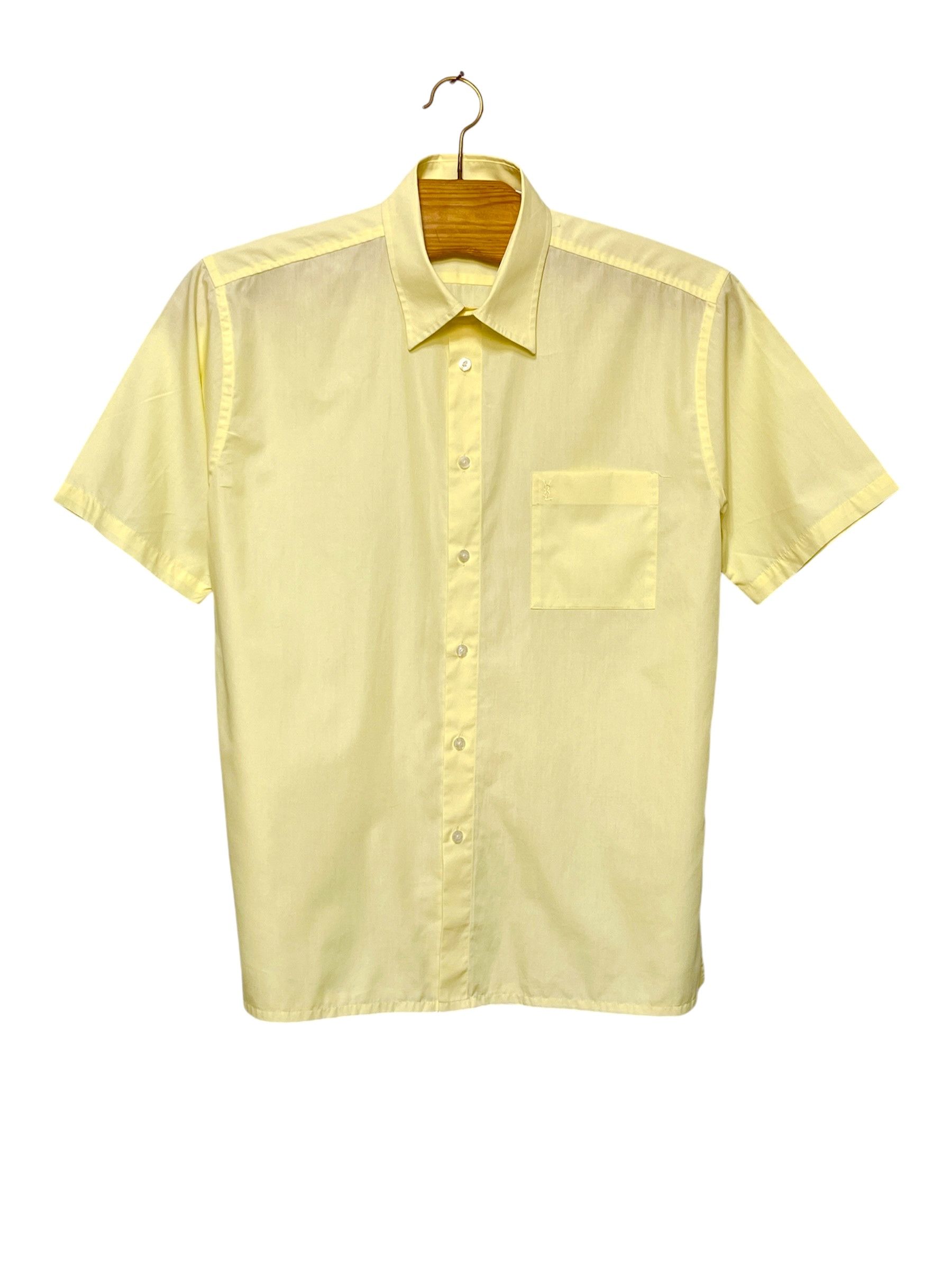 Yves Saint Laurent 🔥 casual YSL Yves Saint Laurent shirt size L yellow Size US L / EU 52-54 / 3 - 1 Thumbnail
