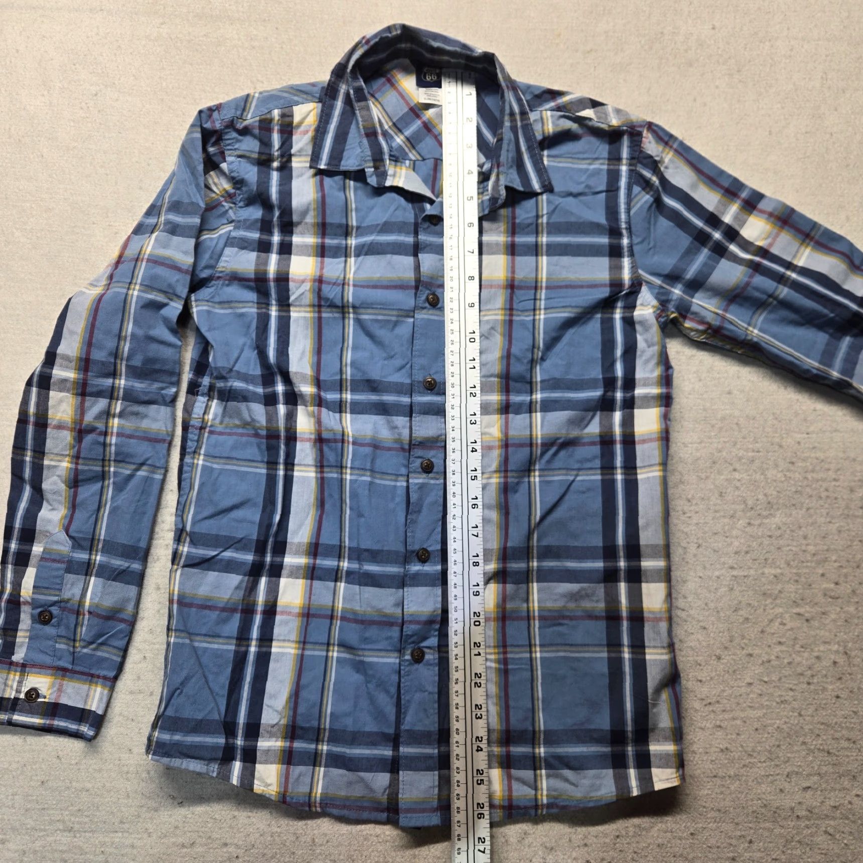 Route 66 Route 66 Shirt Button-Up Blue Plaid Long Sleeve Cotton XL Men’s Casual Shirt Size US XL / EU 56 / 4 - 6 Thumbnail