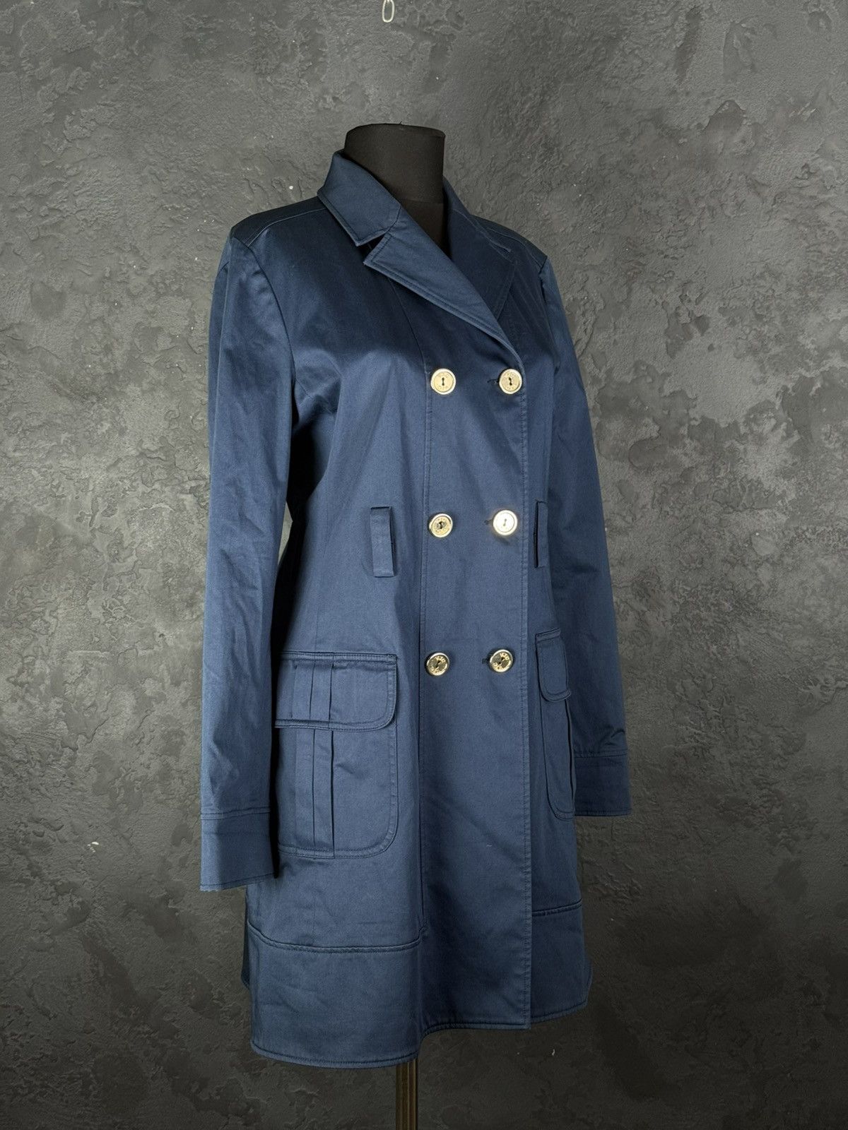 Versace Vintage Versace Jeans Couture 90s Trench Coat jacket Size L / US 10 / IT 46 - 11 Thumbnail