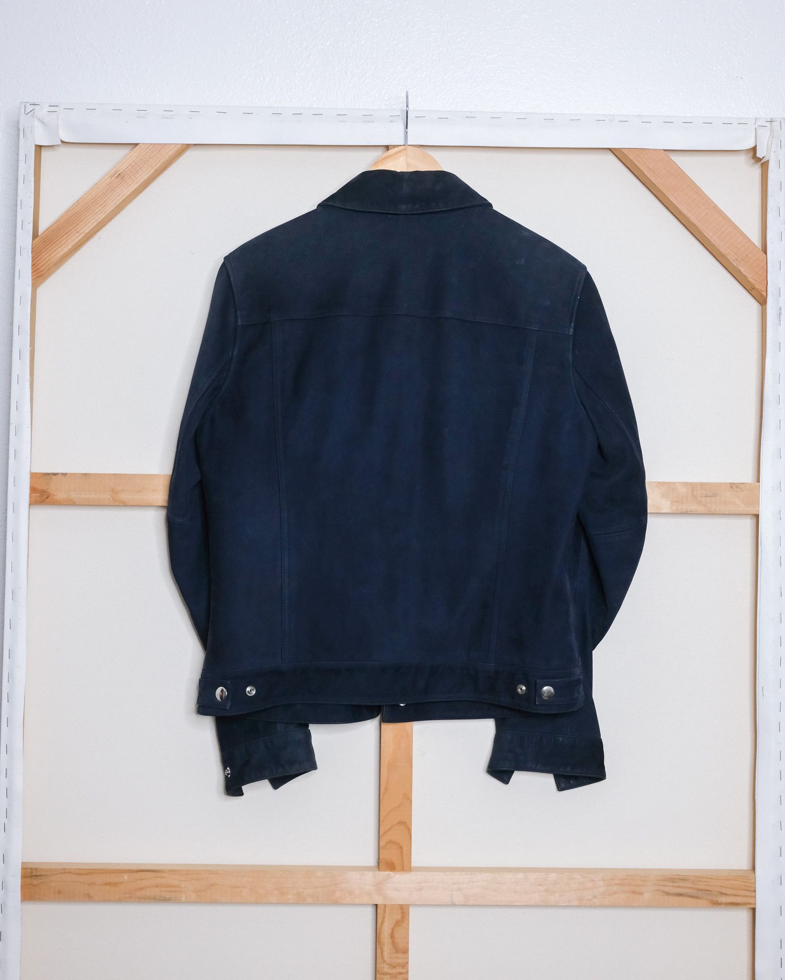 Vince Lambskin Blue Suede 2010s Era Vince Size US M / EU 48-50 / 2 - 2 Thumbnail