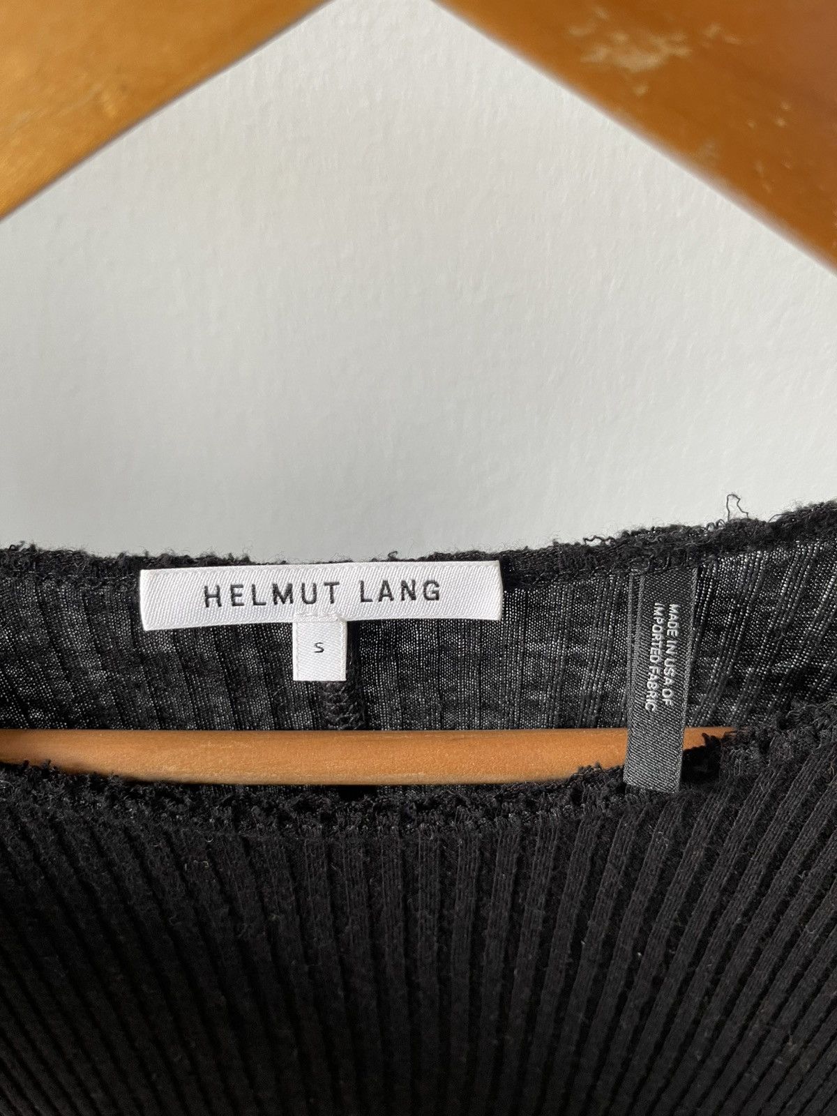 Helmut Lang 2000s Helmut Lang Stretch Knit Long Sleeve Size US S / EU 44-46 / 1 - 5 Thumbnail