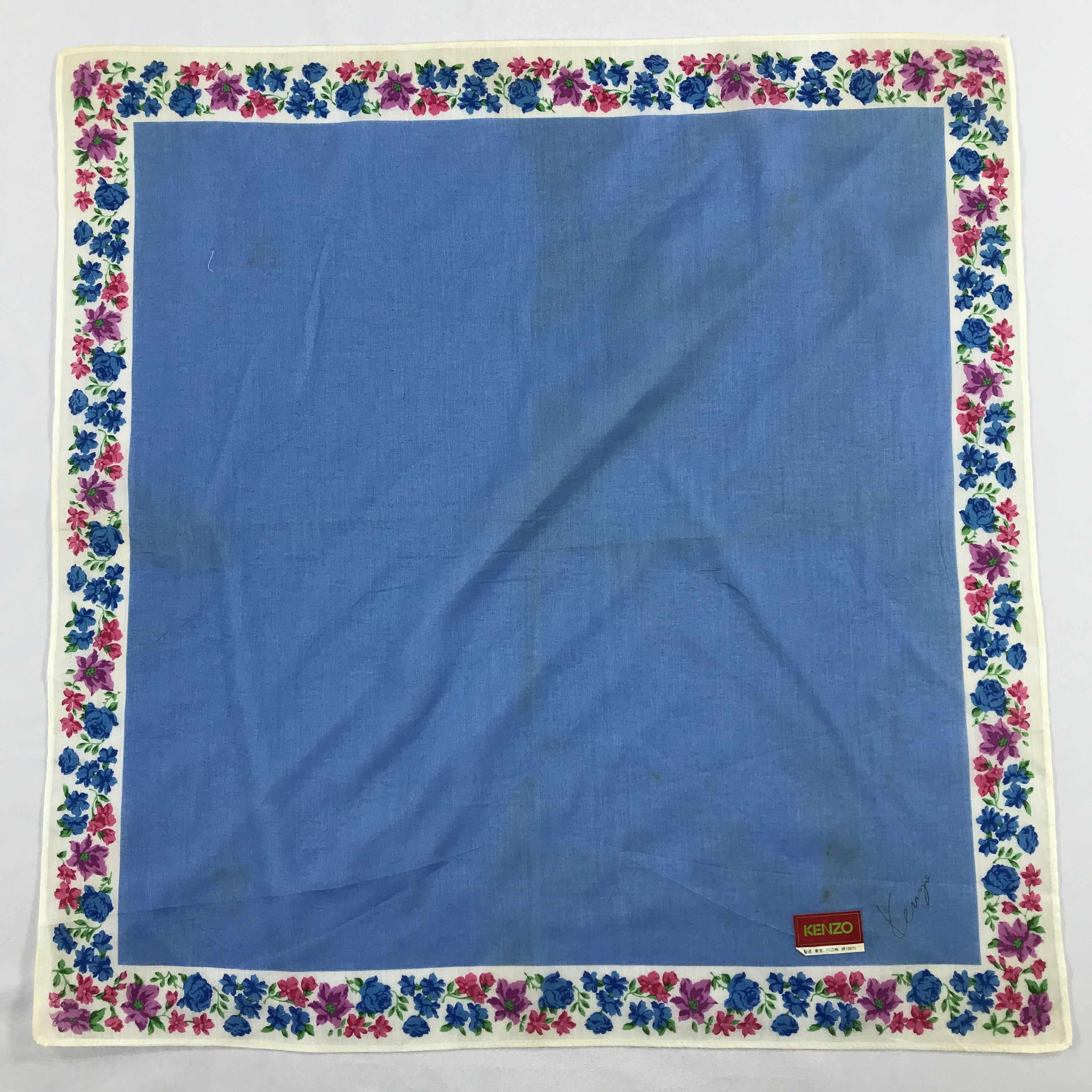 Kenzo × Vintage Kenzo Bandana / Handkerchief / Neckerchief - S2255 Size ONE SIZE - 1 Thumbnail