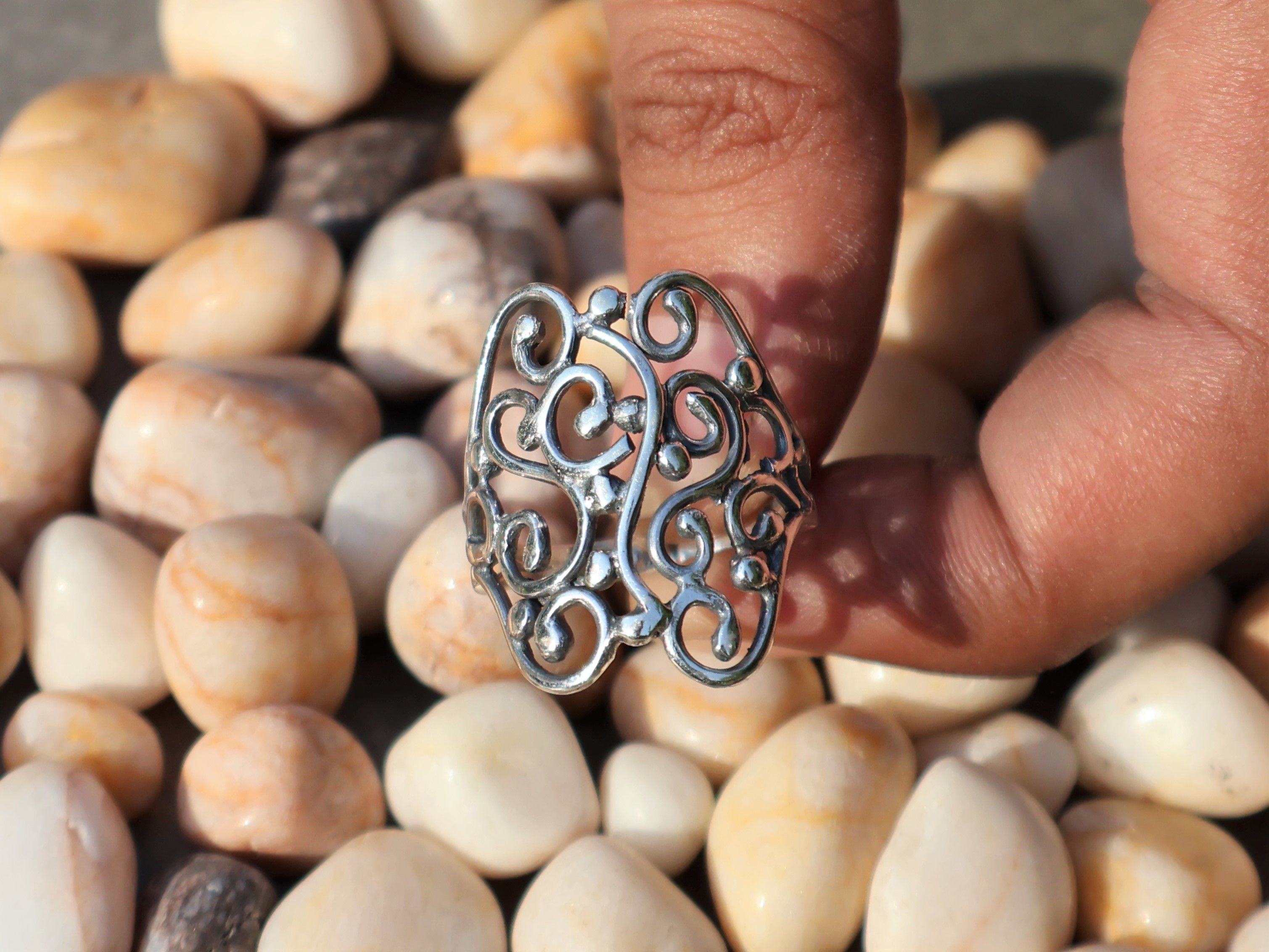 Handmade Spiral Band Ring, 925 Sterling Silver Ring, Handmade Jewelry Size ONE SIZE - 8 Thumbnail