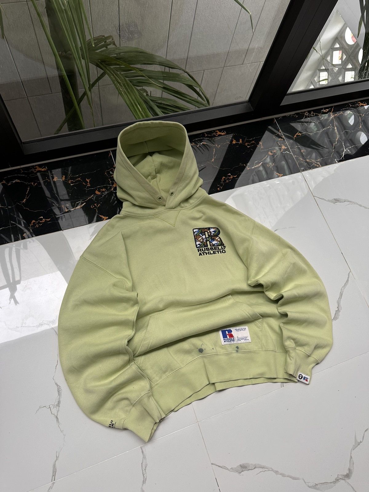 Aape × Russell Athletic × Vintage RARE! AAPE X RUSSELL ATHLETIC VINTAGE BIG LOGO HOODIE Size US M / EU 48-50 / 2 - 2 Thumbnail