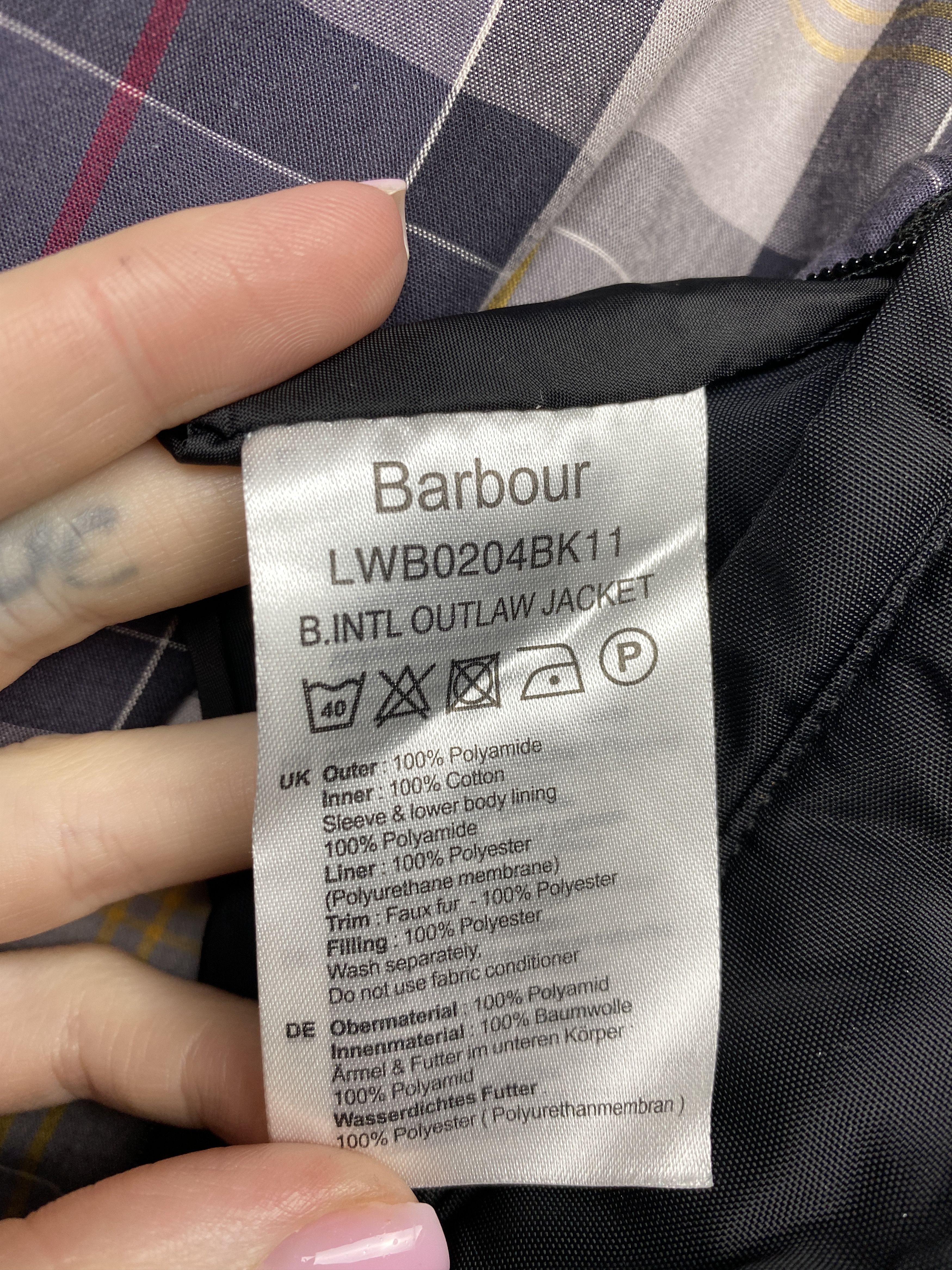 Barbour Barbour International Vintage Womens Outlaw Jacket Size M / US 6-8 / IT 42-44 - 7 Thumbnail