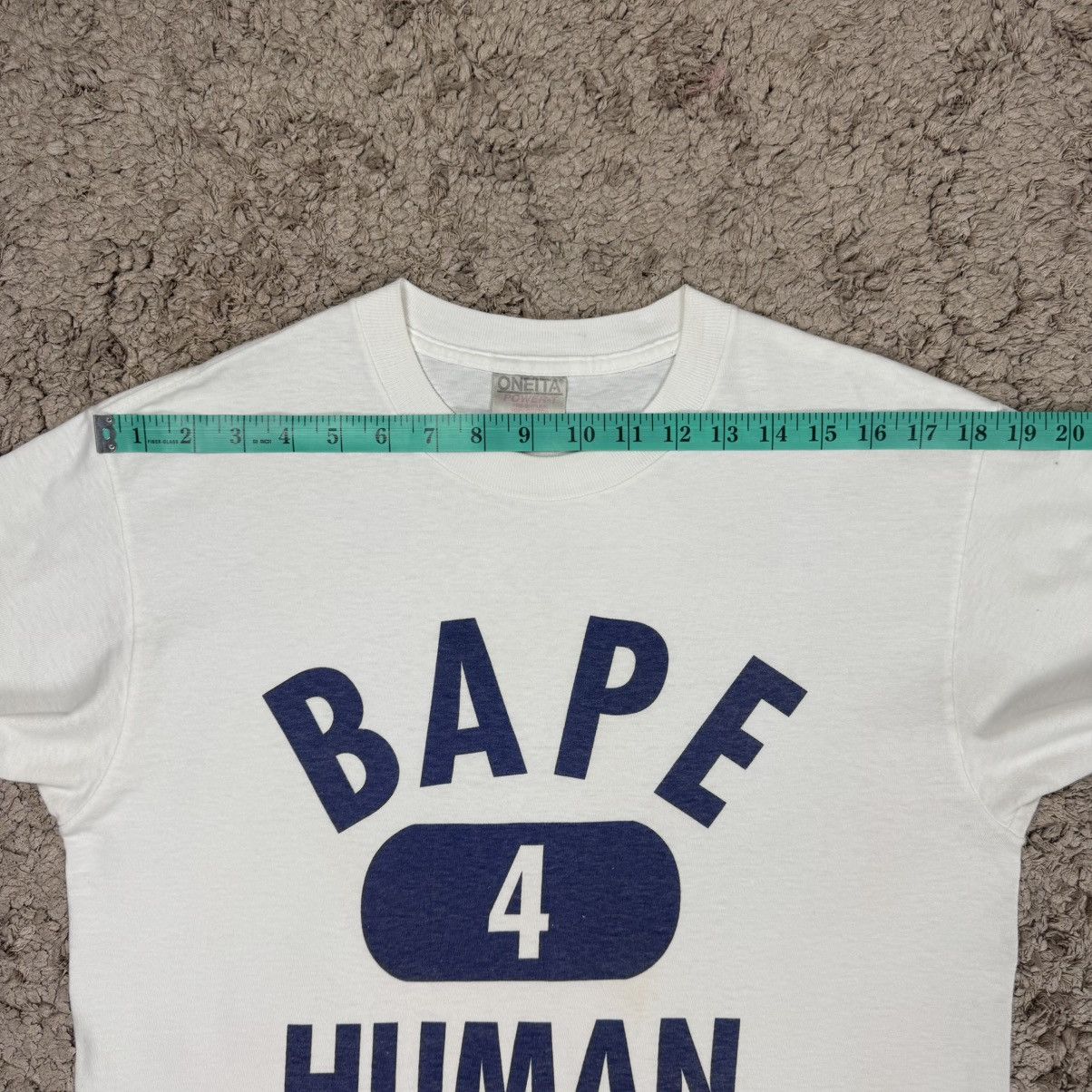 Vintage Vintage Bape 4 Human Rare T-shirt Size US M / EU 48-50 / 2 - 14 Thumbnail
