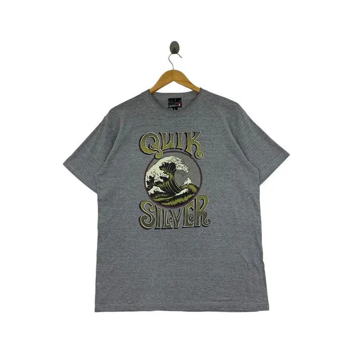 Quiksilver Vintage QUIKSILVER SURF WAVE Iconic Logo Tee Shirt Size US L / EU 52-54 / 3 - 1 Thumbnail