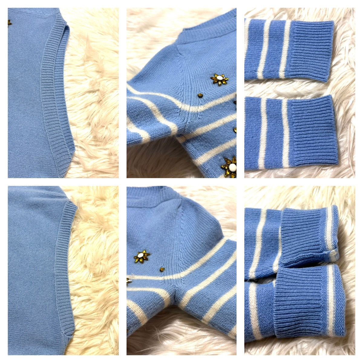 Gucci Gucci star decoration border cashmere sweater XS Size XS / US 0-2 / IT 36-38 - 3 Thumbnail