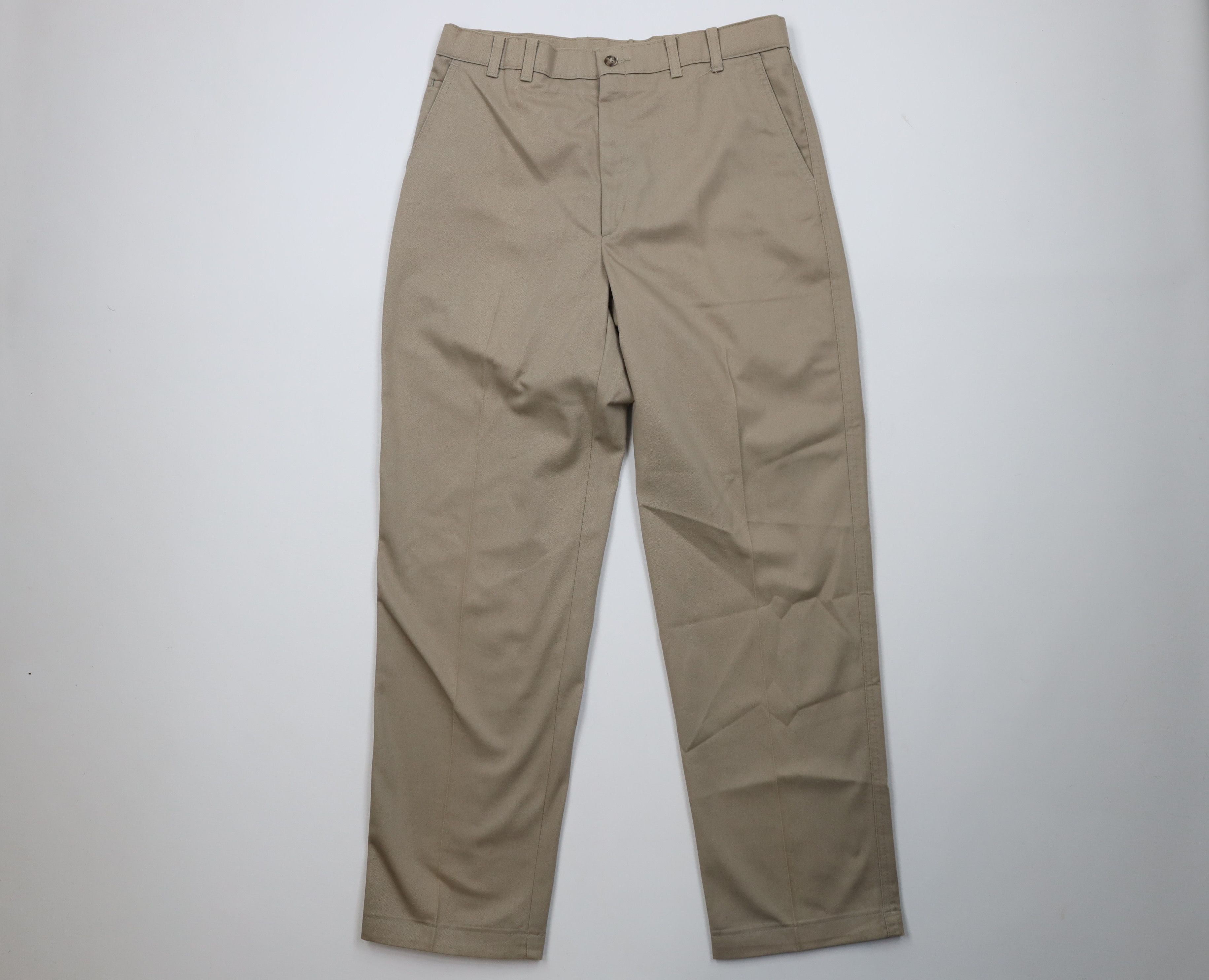 Vintage Vintage 90s Streetwear Straight Leg Chino Pants Beige Cotton Size US 34 / EU 50 - 1 Thumbnail