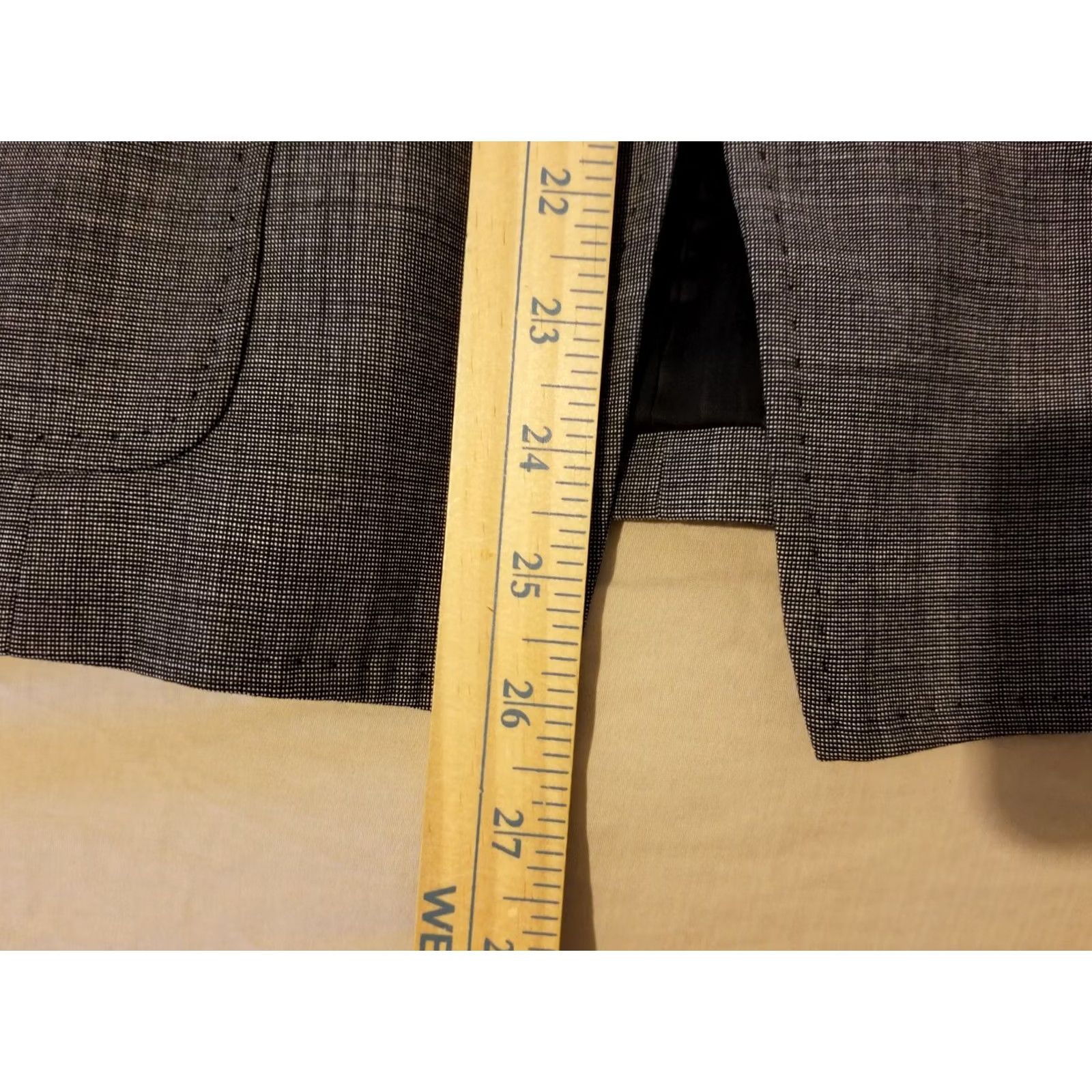 Talbots Womens Talbots Wool Blazer 8 Grey Gray Wool Blazer Womens 8 Gray Talbots Jacket Blazer Womens Size M / US 6-8 / IT 42-44 - 6 Thumbnail