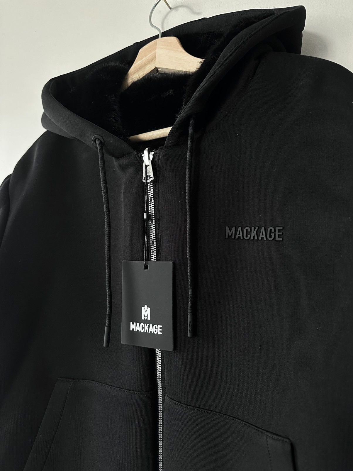 Mackage Mackage GWENDAL Reversible Faux Fur Hoodie NWT Size L / US 10 / IT 46 - 2 Thumbnail