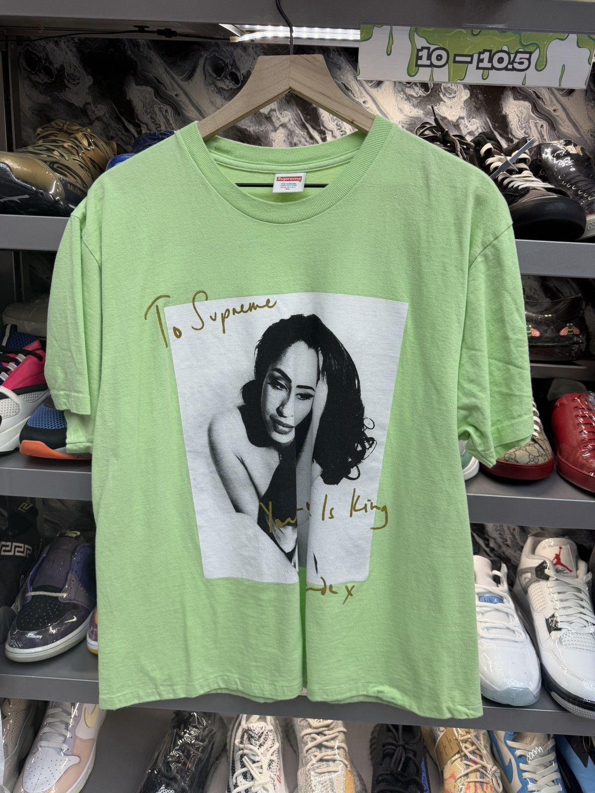 Supreme Supreme Sade Light Green Tee Size US XL / EU 56 / 4 - 1 Thumbnail